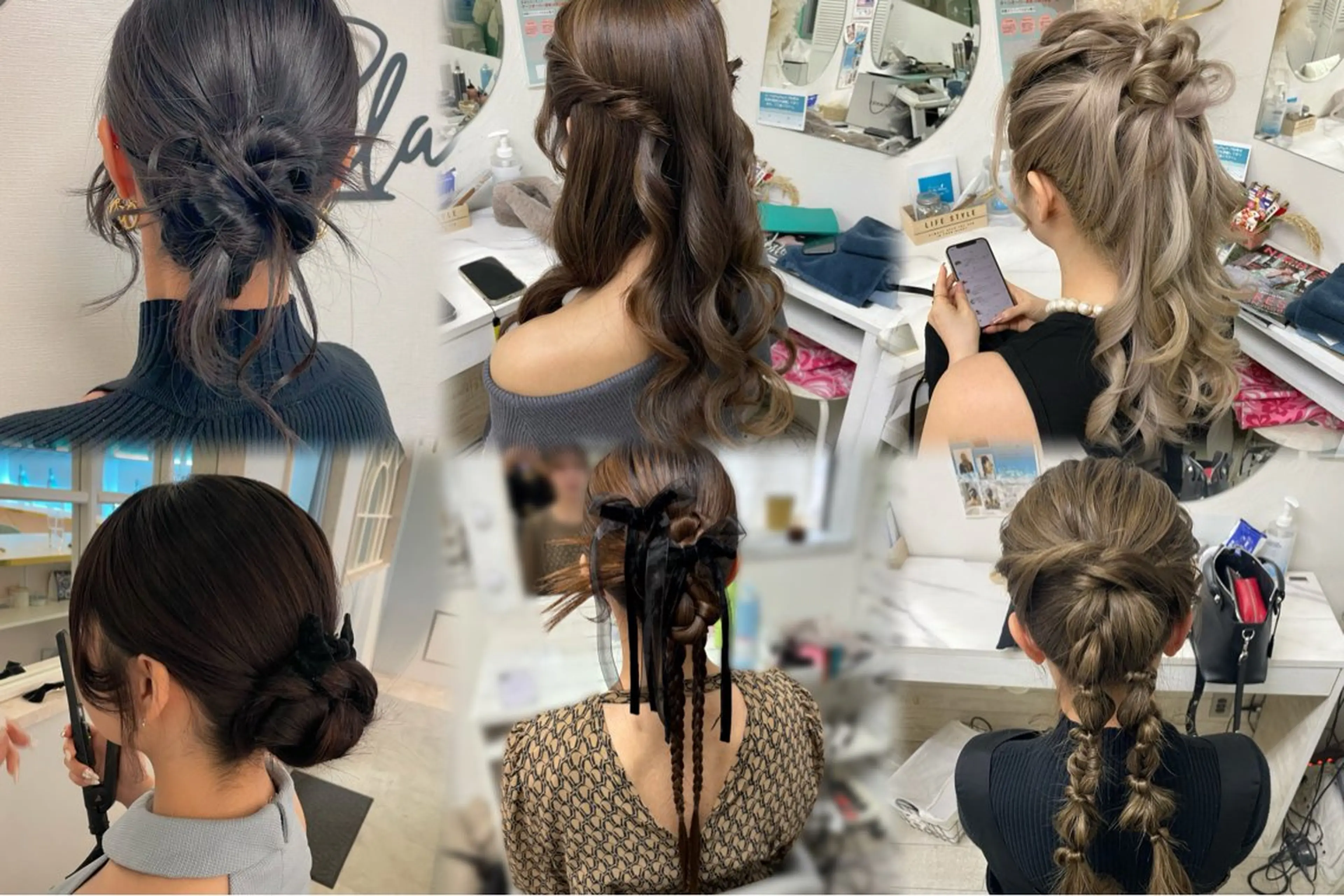 ロング ヘアセット 六本木0分ヘアセット ヘアメイクのヘアスタイル