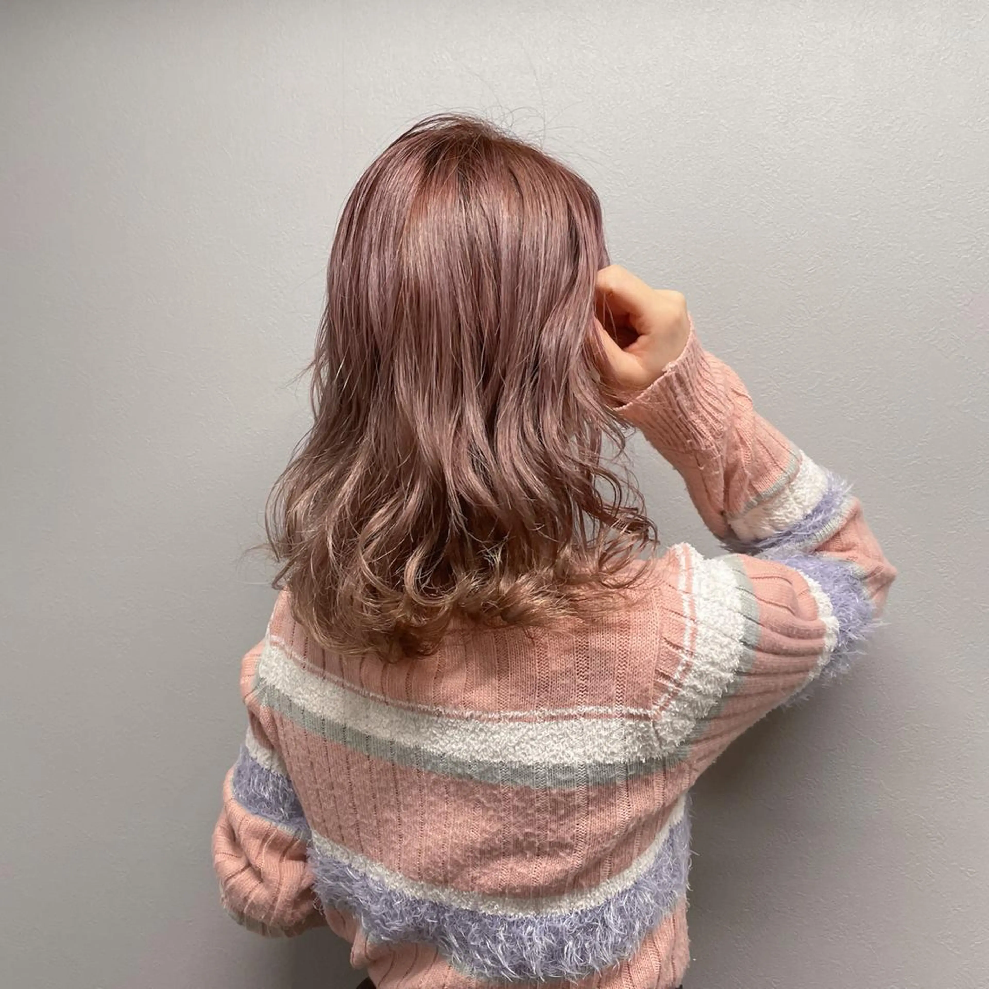 ミディアム カラー ヘアアレンジ cherir髪質改善 パーソナルカラー診断のヘアスタイル