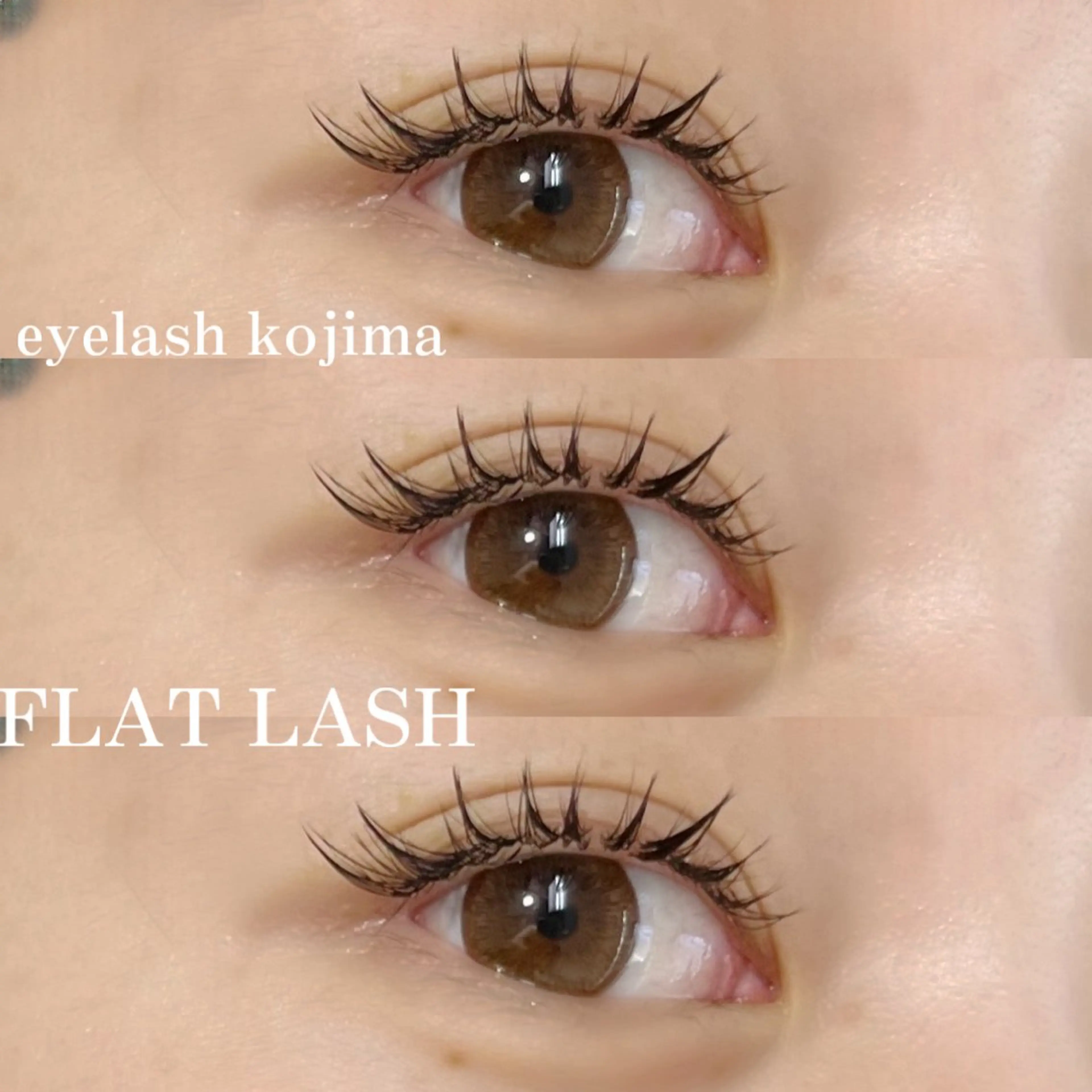 マツエク・マツパ フラットラッシュ Trinity eyelashのマツエク・マツパデザイン