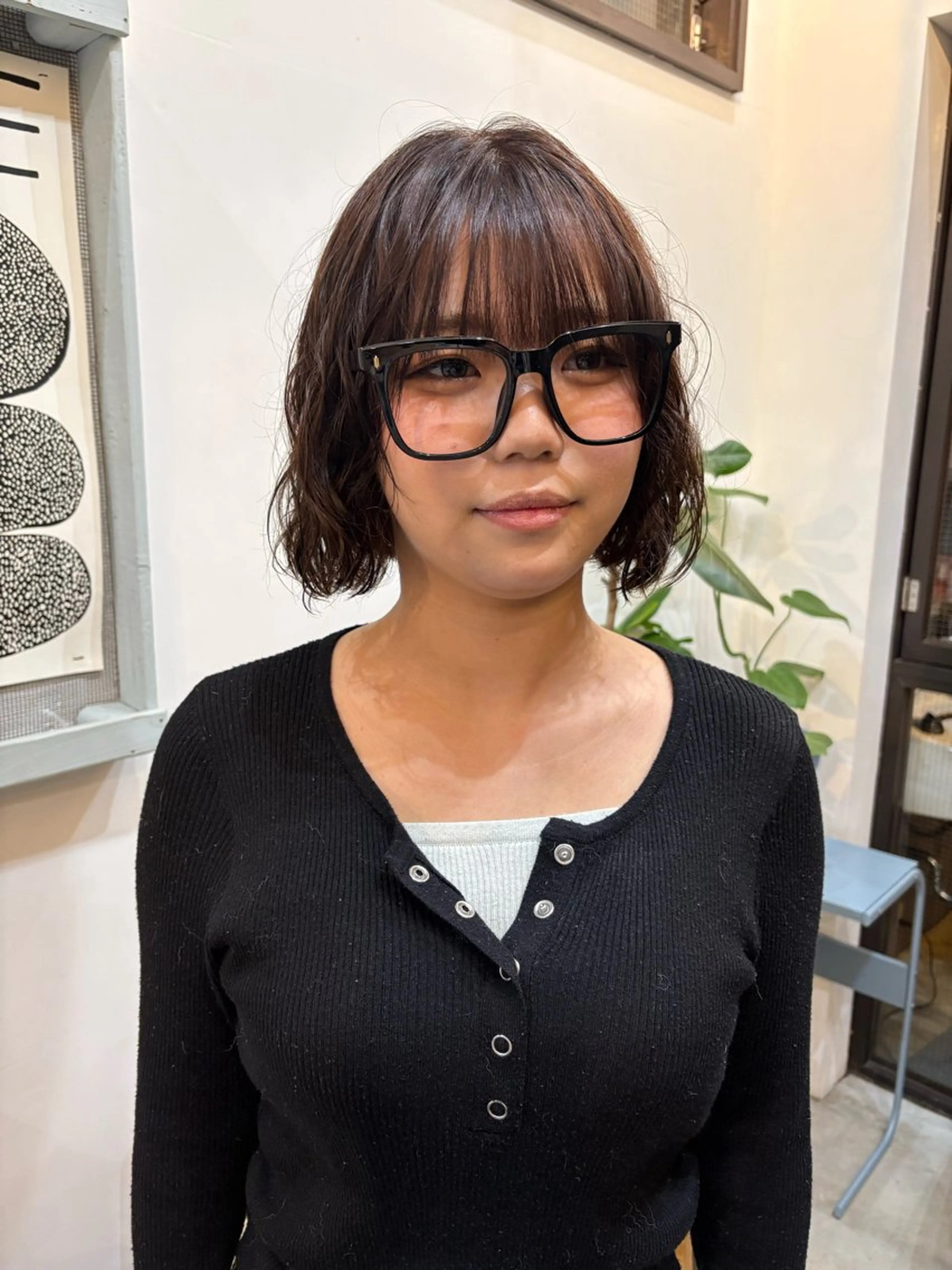 ショート カラー パーマ 無料カット/ 癖毛風パーマ/凜のヘアスタイル