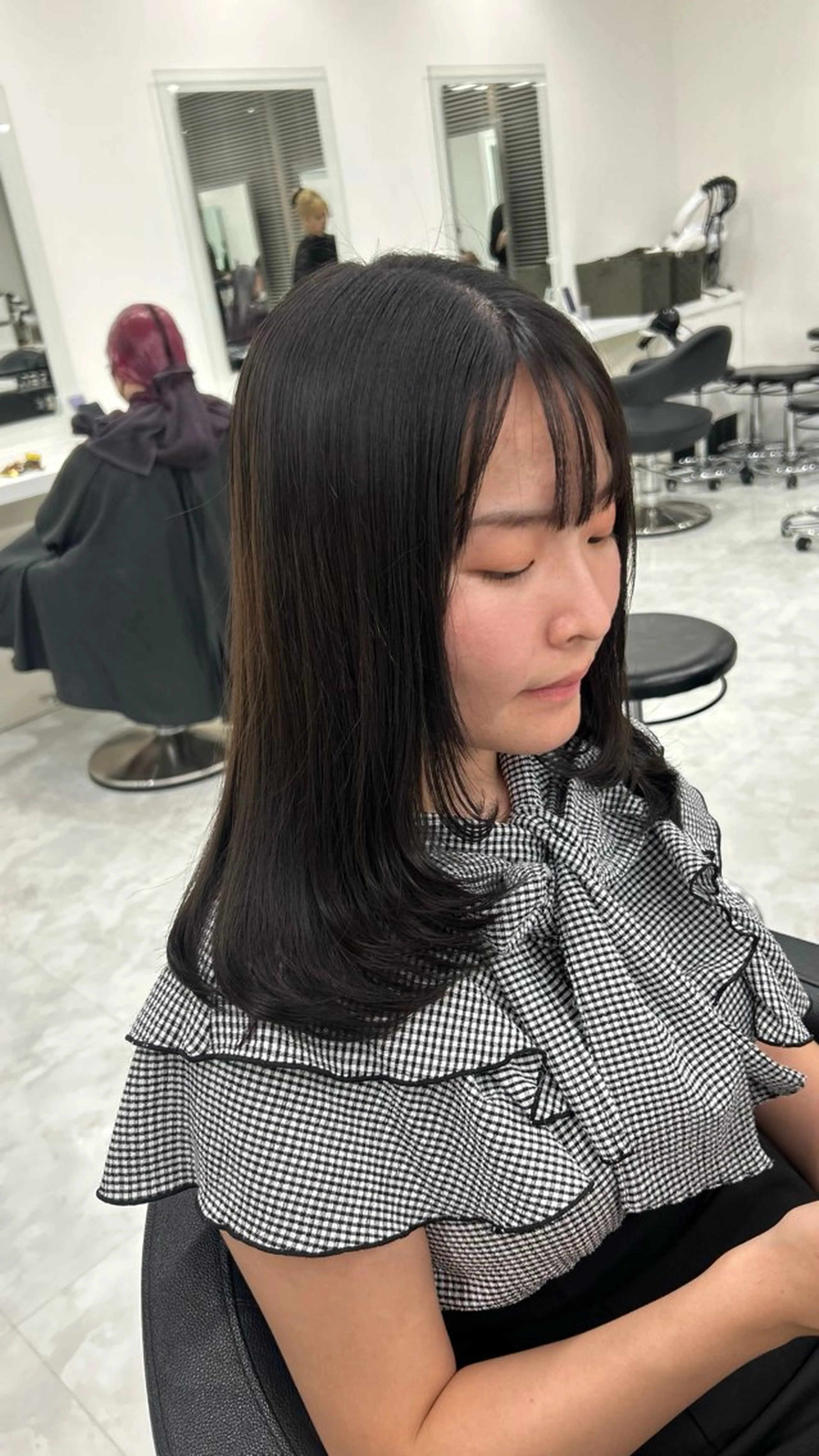 ロング カラー パーマ ヘアアレンジ メンズ キッズ カット 盛れ韓国ハイトーン 🎀Himari🎀のヘアスタイル