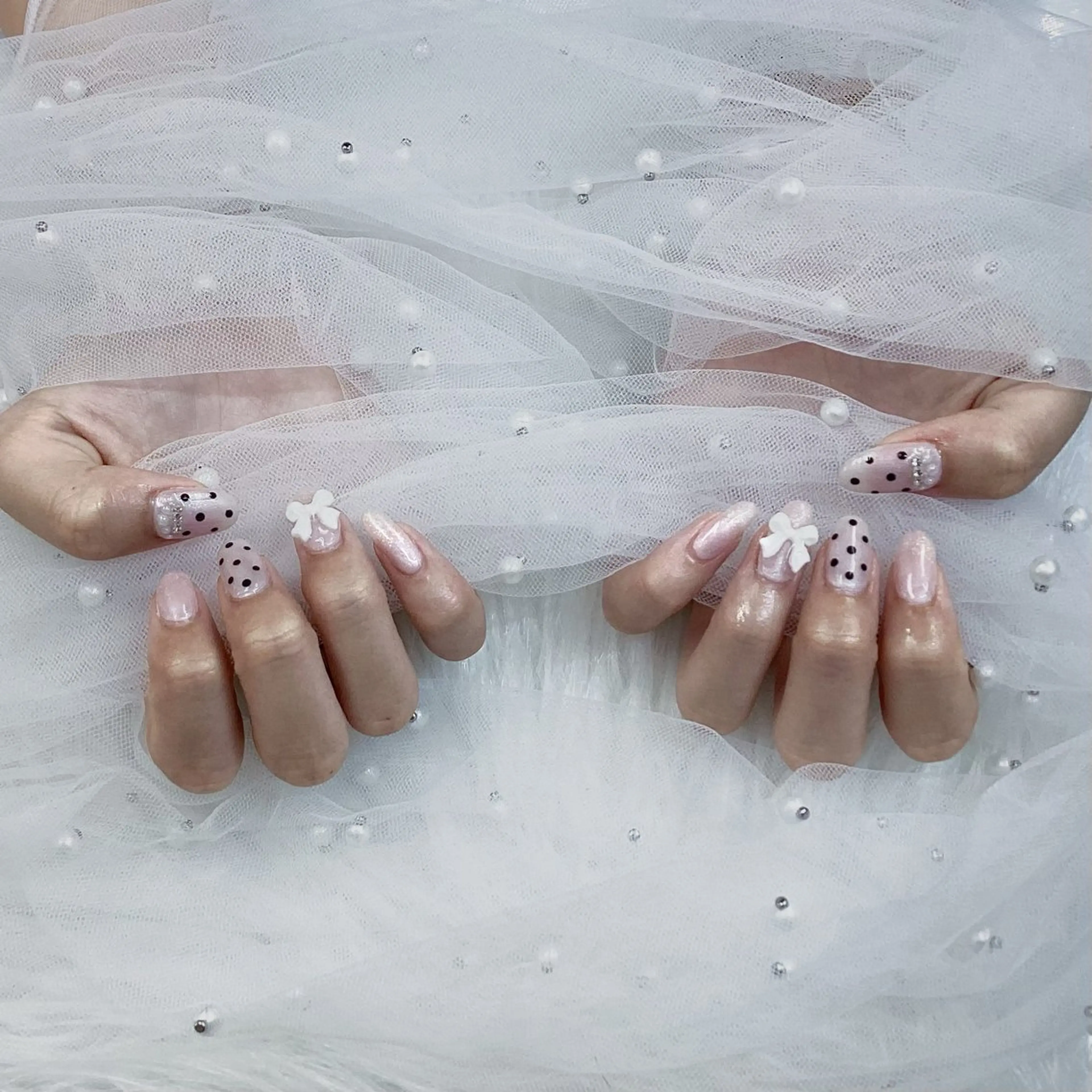 ネイル パーツ全部¥110 サロンミミのネイルデザイン