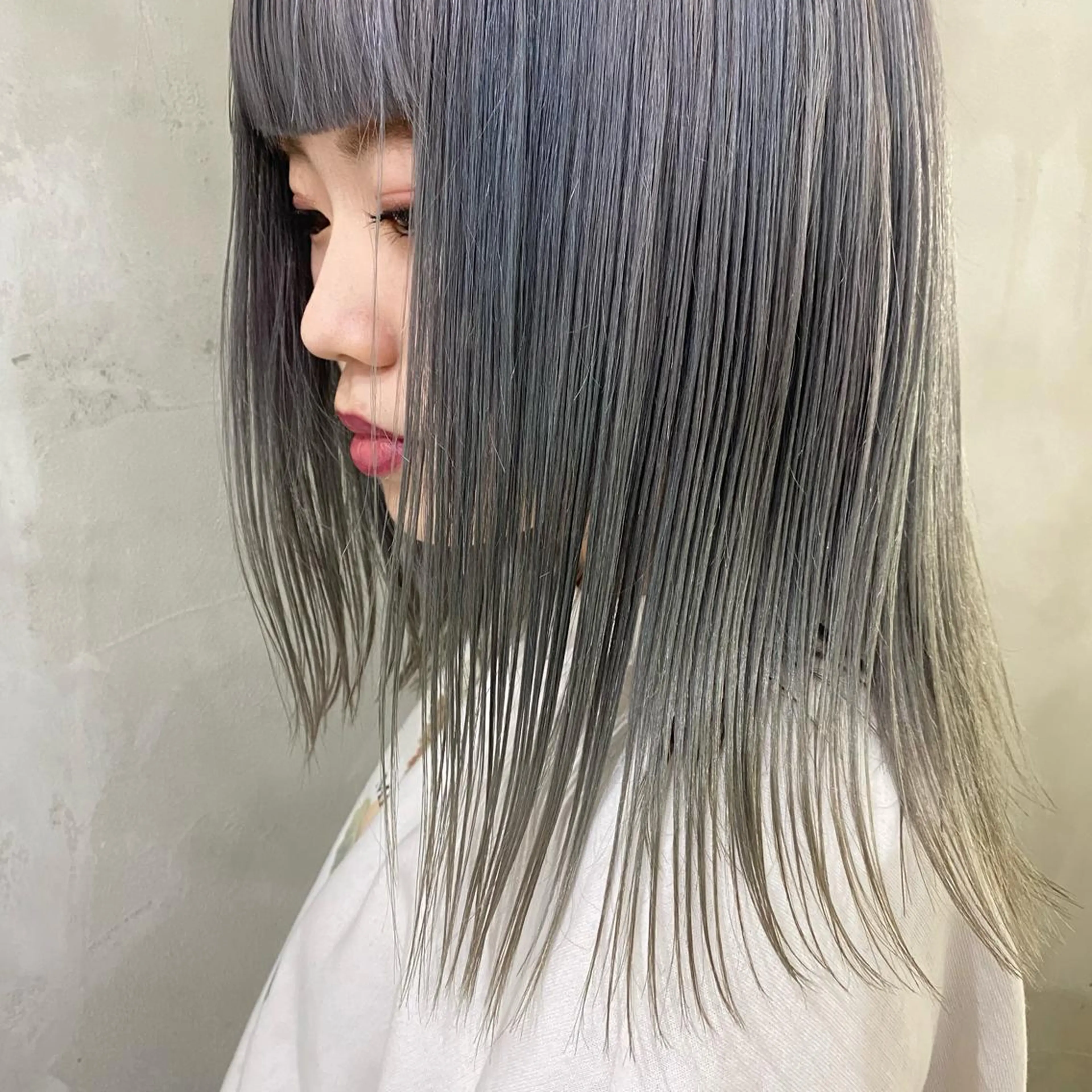 ミディアム ヘアカラー トリートメント ヘッドスパ ヘアセット kai .のヘアスタイル