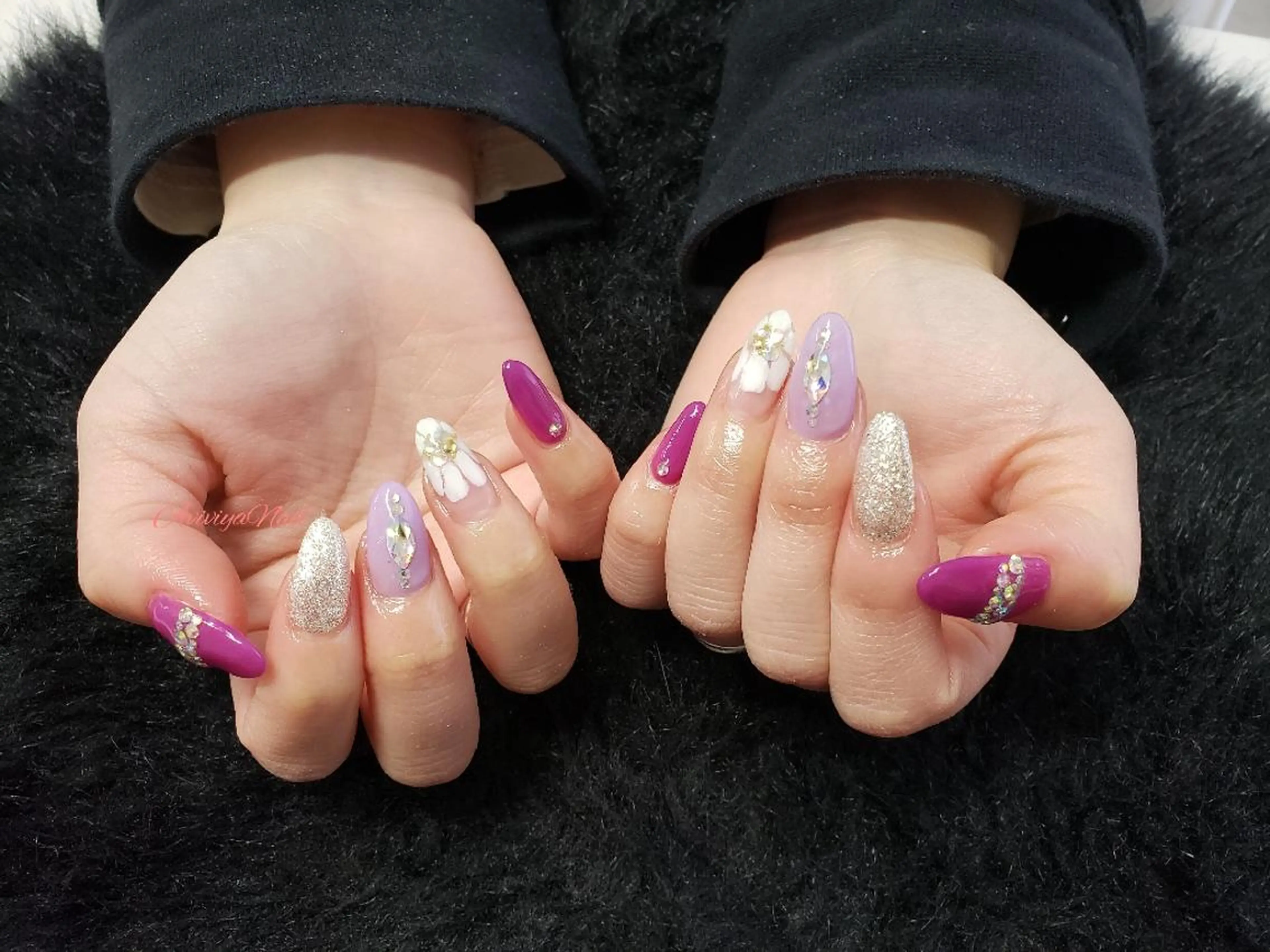 ネイル フラワーネイル kubo ayaのネイルデザイン