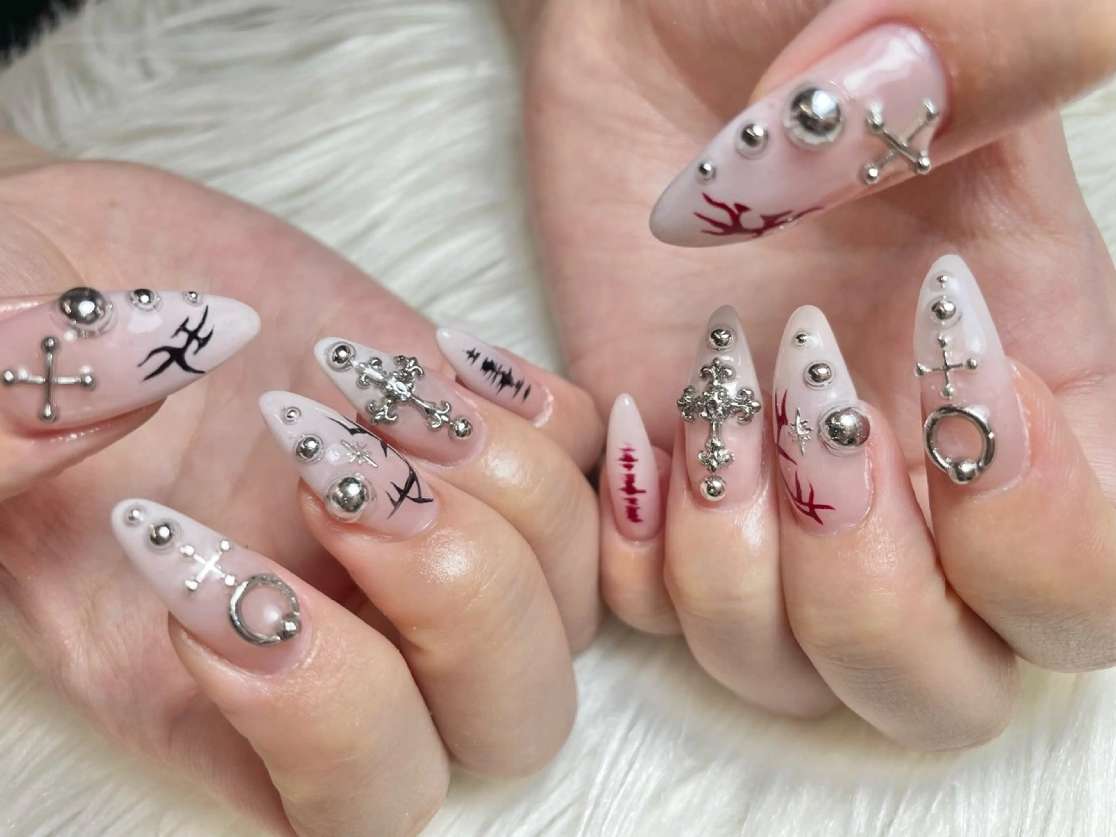 ネイル ワンホンネイル ハンドネイル ゆりか ジョアアンジェ福島のネイルデザイン