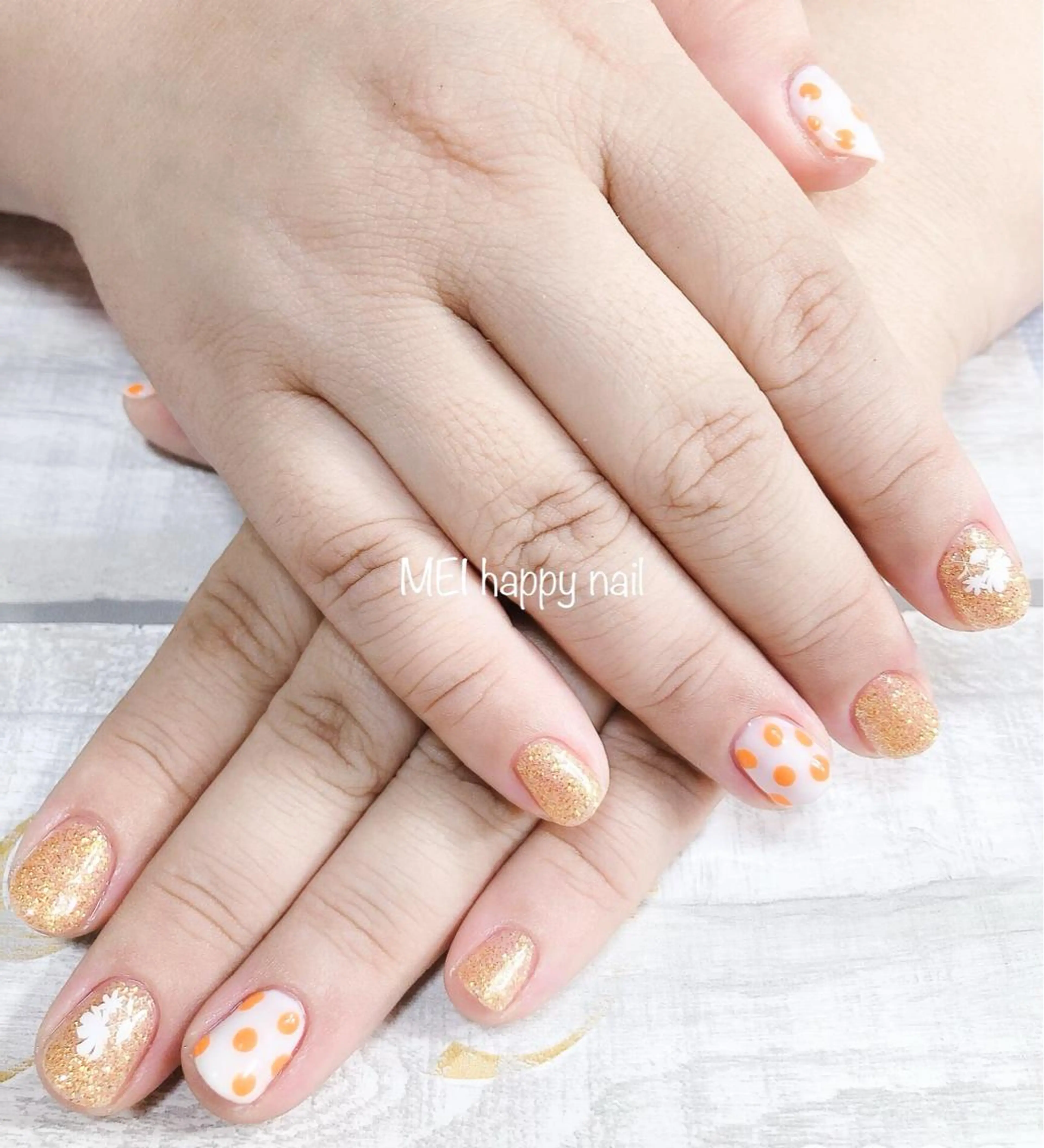 ネイル ハンドケア 北浦和 自爪育成ケアのネイルデザイン