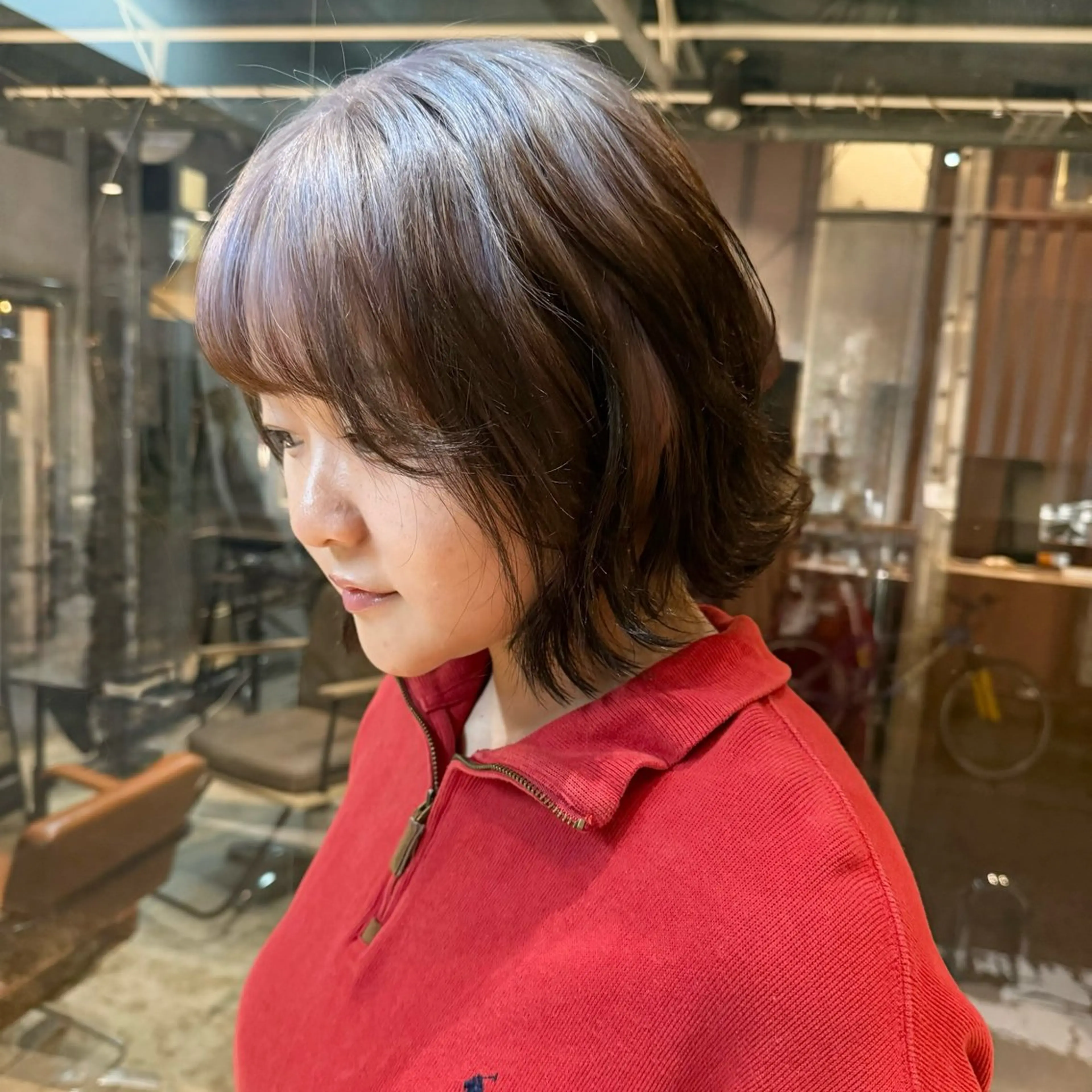 ミディアム カラー カット ヘアカラー 高橋 充輝のヘアスタイル