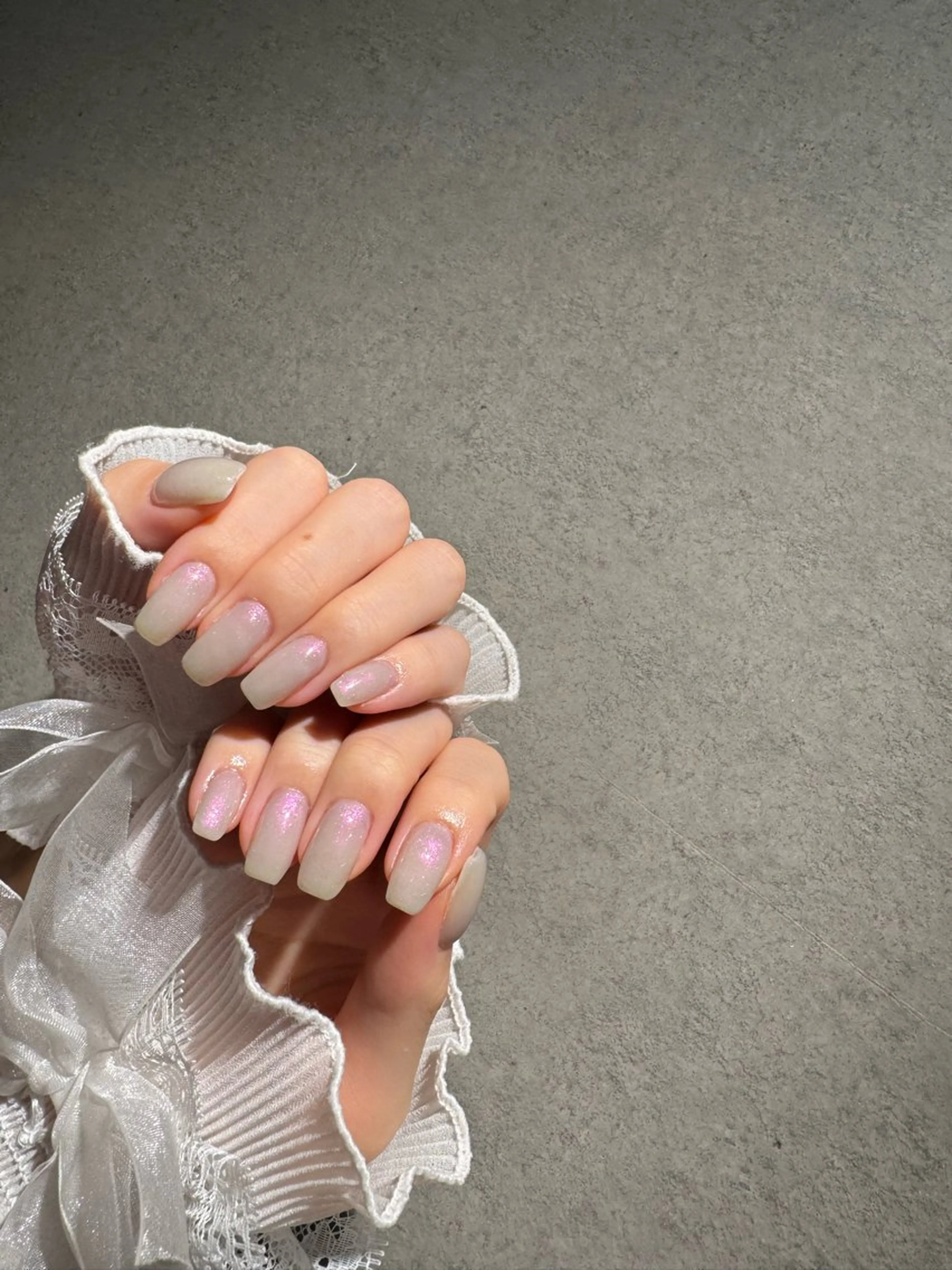 ネイル I-nailロング /ワンホン/キラキラのネイルデザイン