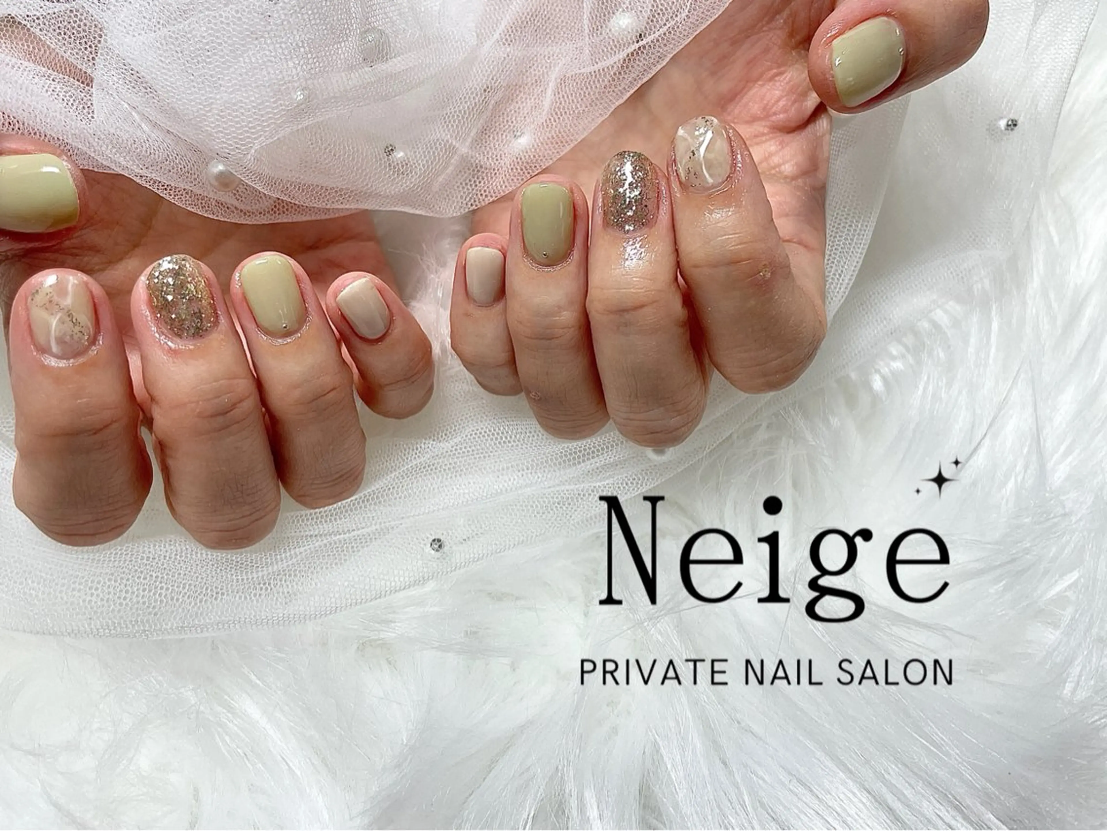 ネイル ハンドネイル Neige‪𓂃ai ＊梅津 / 松尾のネイルデザイン