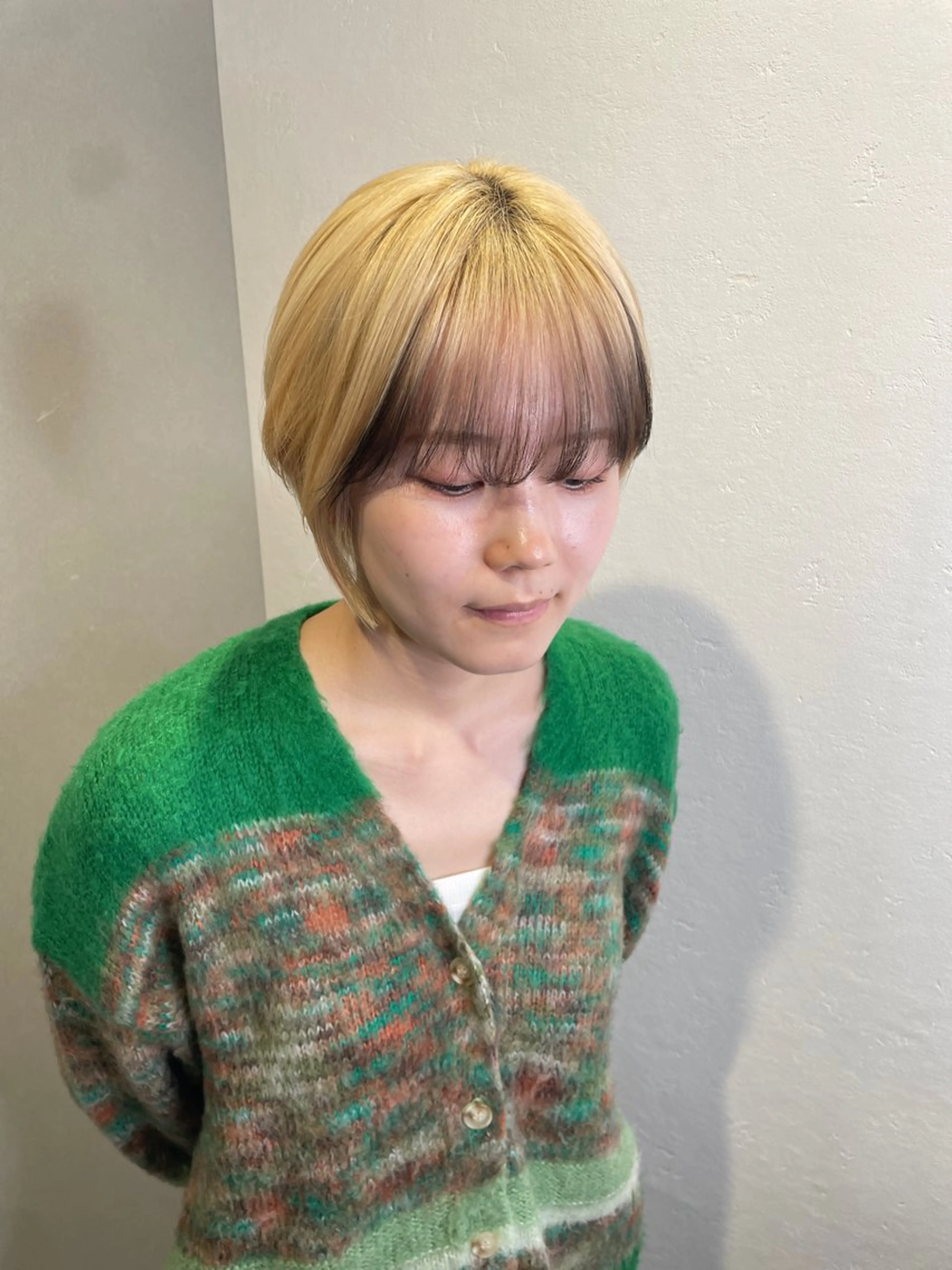 ショート eim hair rink 長津田店所属・🫧透明感カラー 🫧しほのヘアスタイル