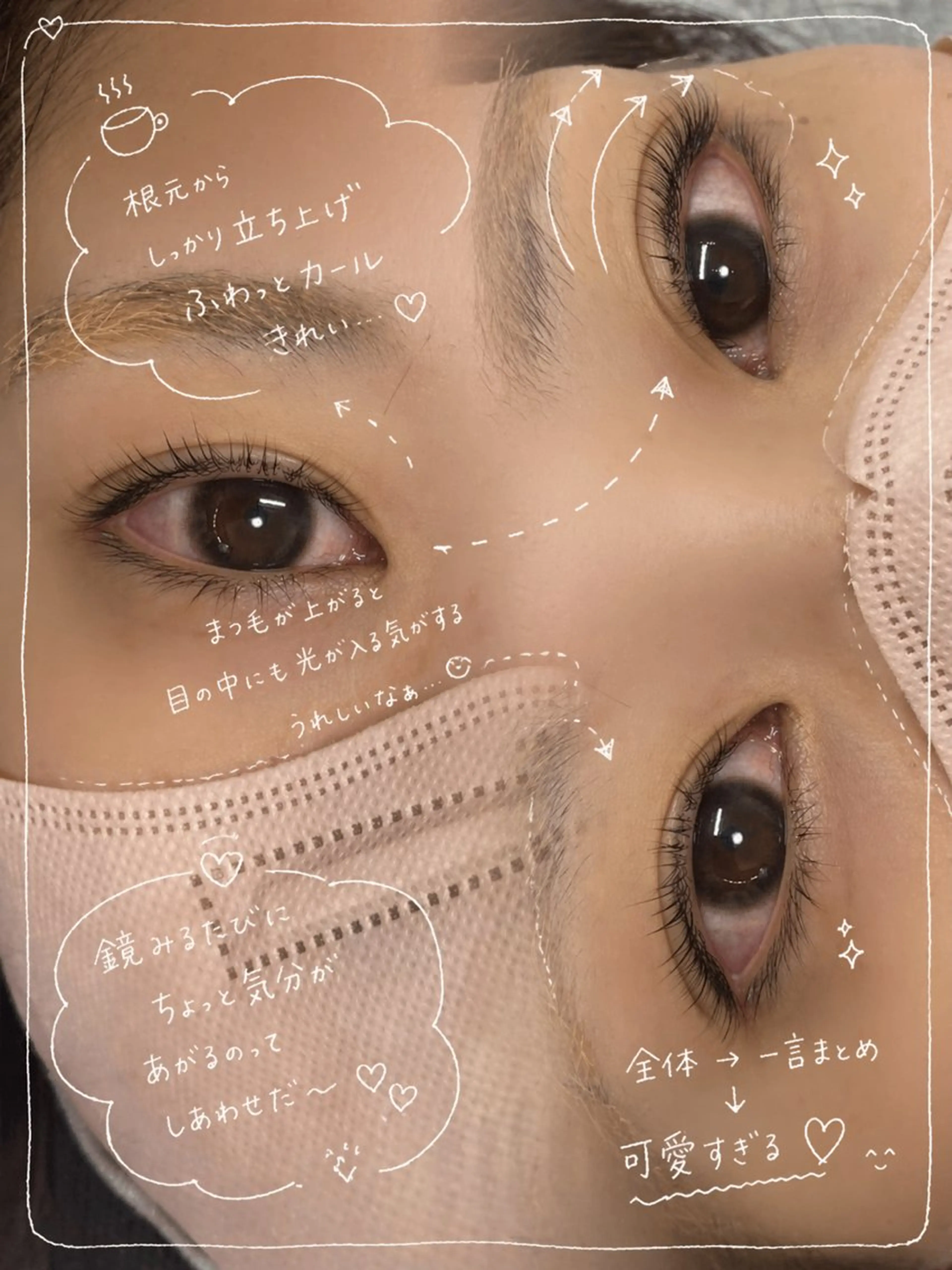 マツエク・マツパ Ikeda Runaのマツエク・マツパデザイン