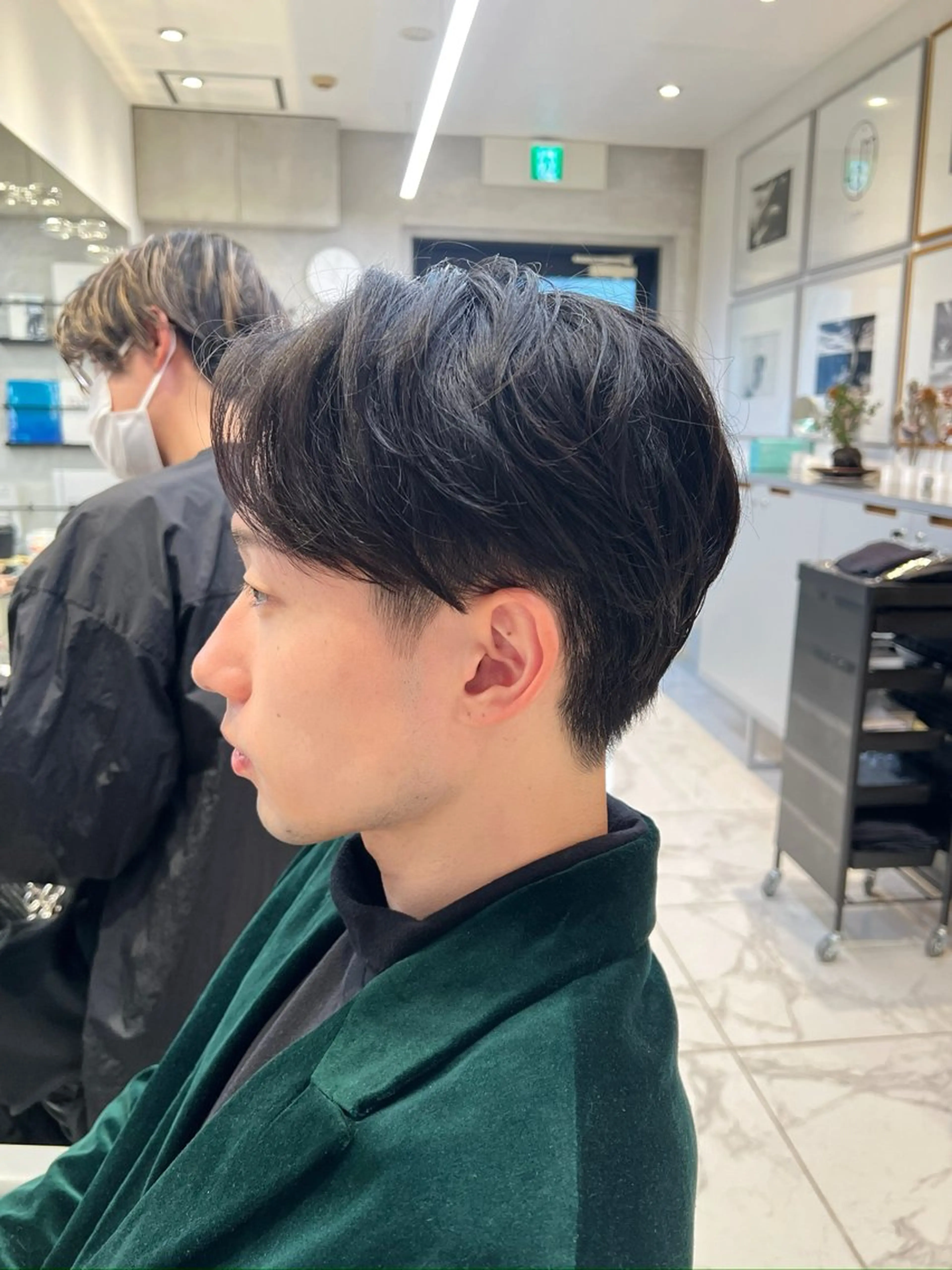 メンズ 似合わせくすみカラー ‎/縮毛/川添桃花‎のヘアスタイル