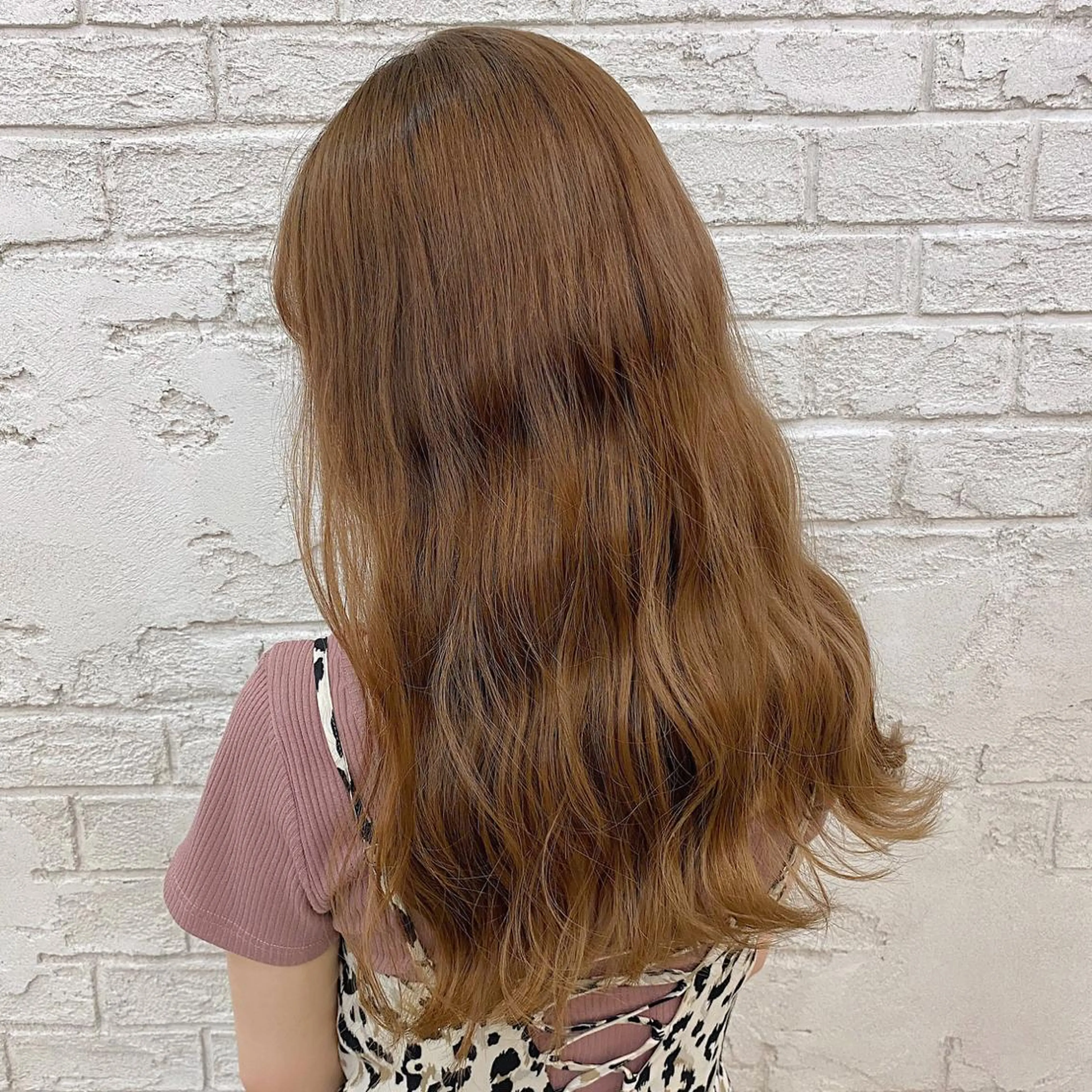 ロング カラー ヘアアレンジ ベージュカラー ミルクティーベージュ 小顔カット/艶 カラー特化♡MIHOのヘアスタイル