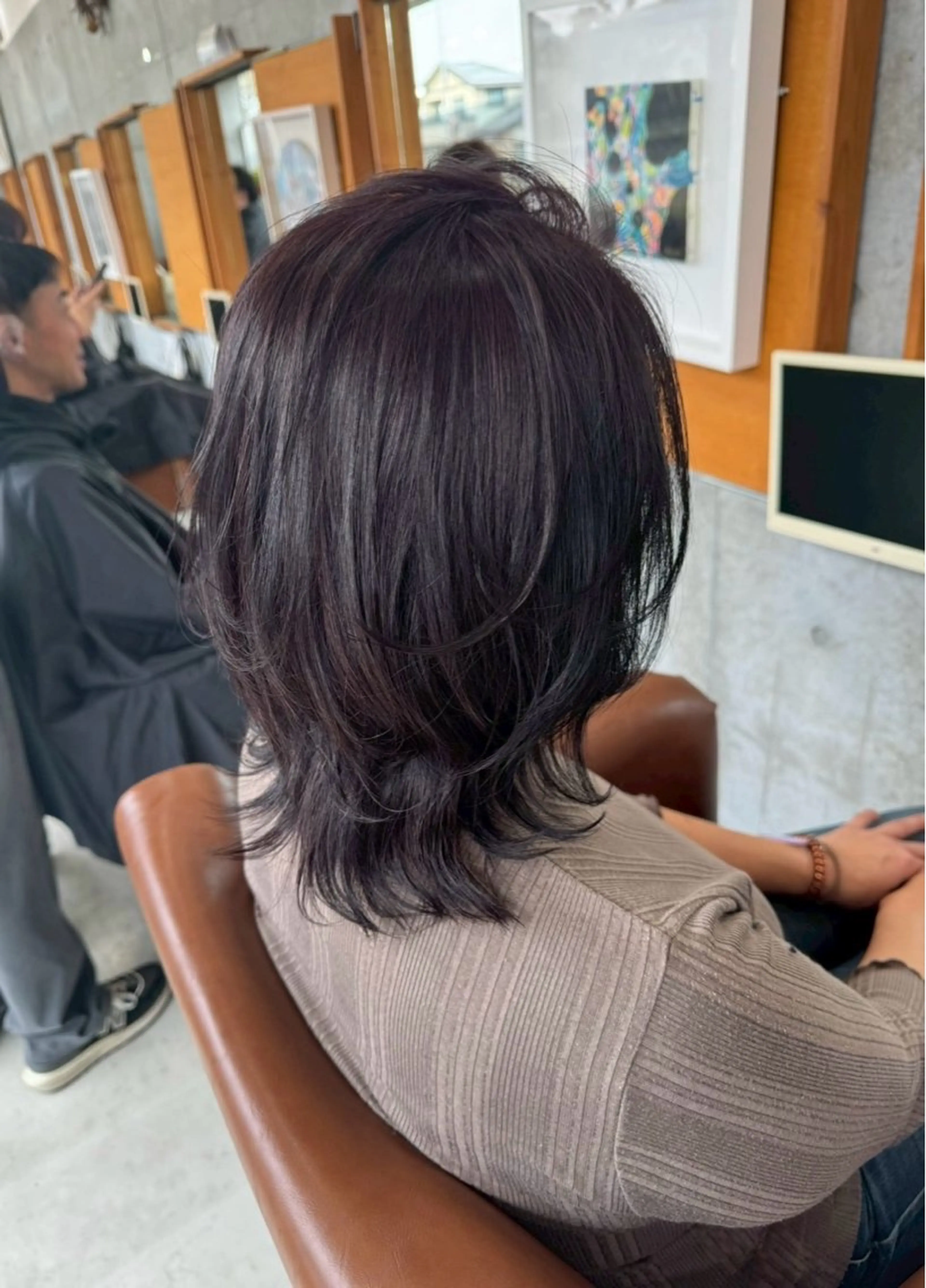セミロング ヘアカラー 🫧透明感カラー/ 縮毛矯正☁️Hiroのヘアスタイル