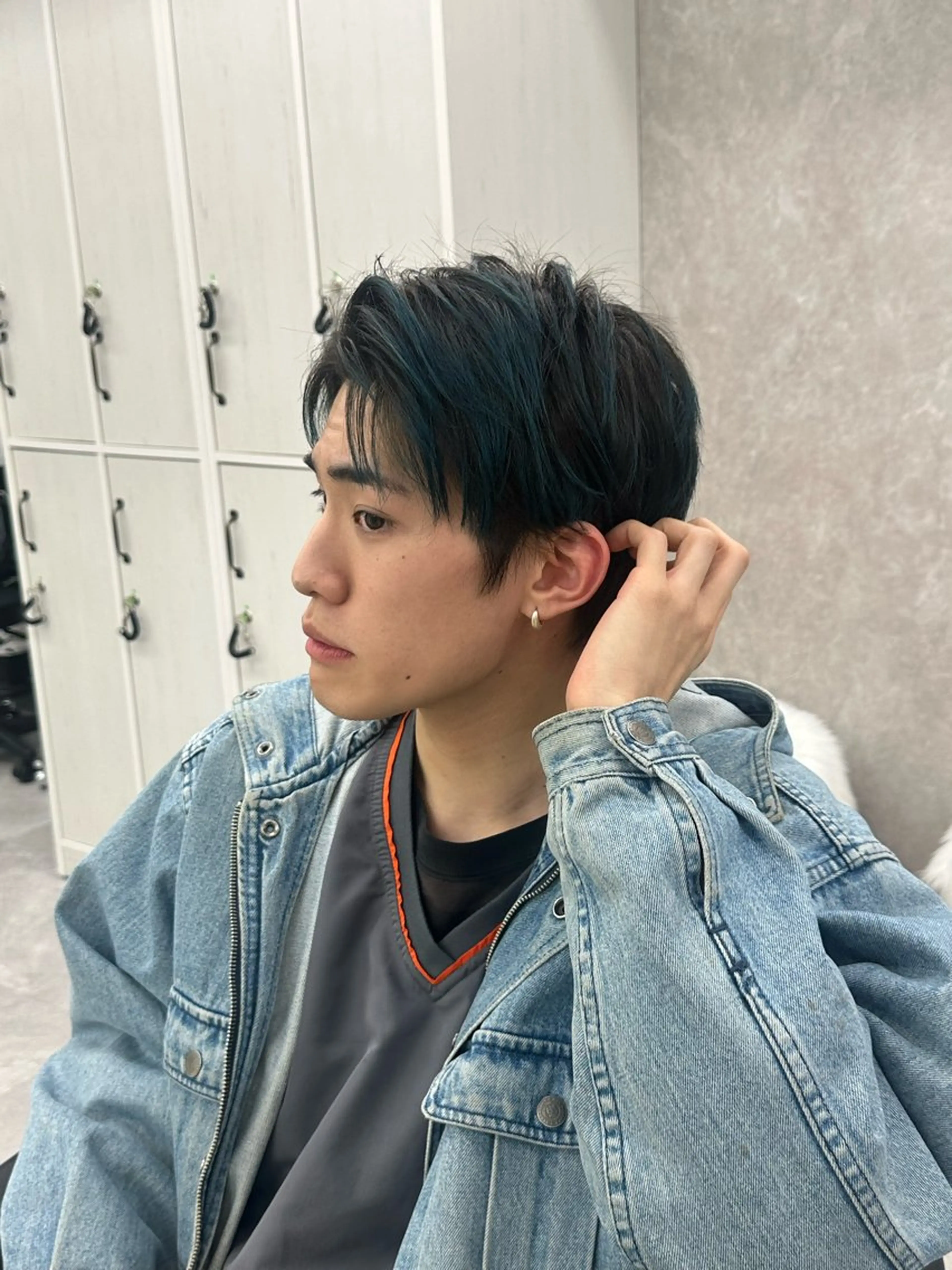 ショート カラー ブリーチ 縮毛矯正/艶カラー /髪質改善/なんばのヘアスタイル