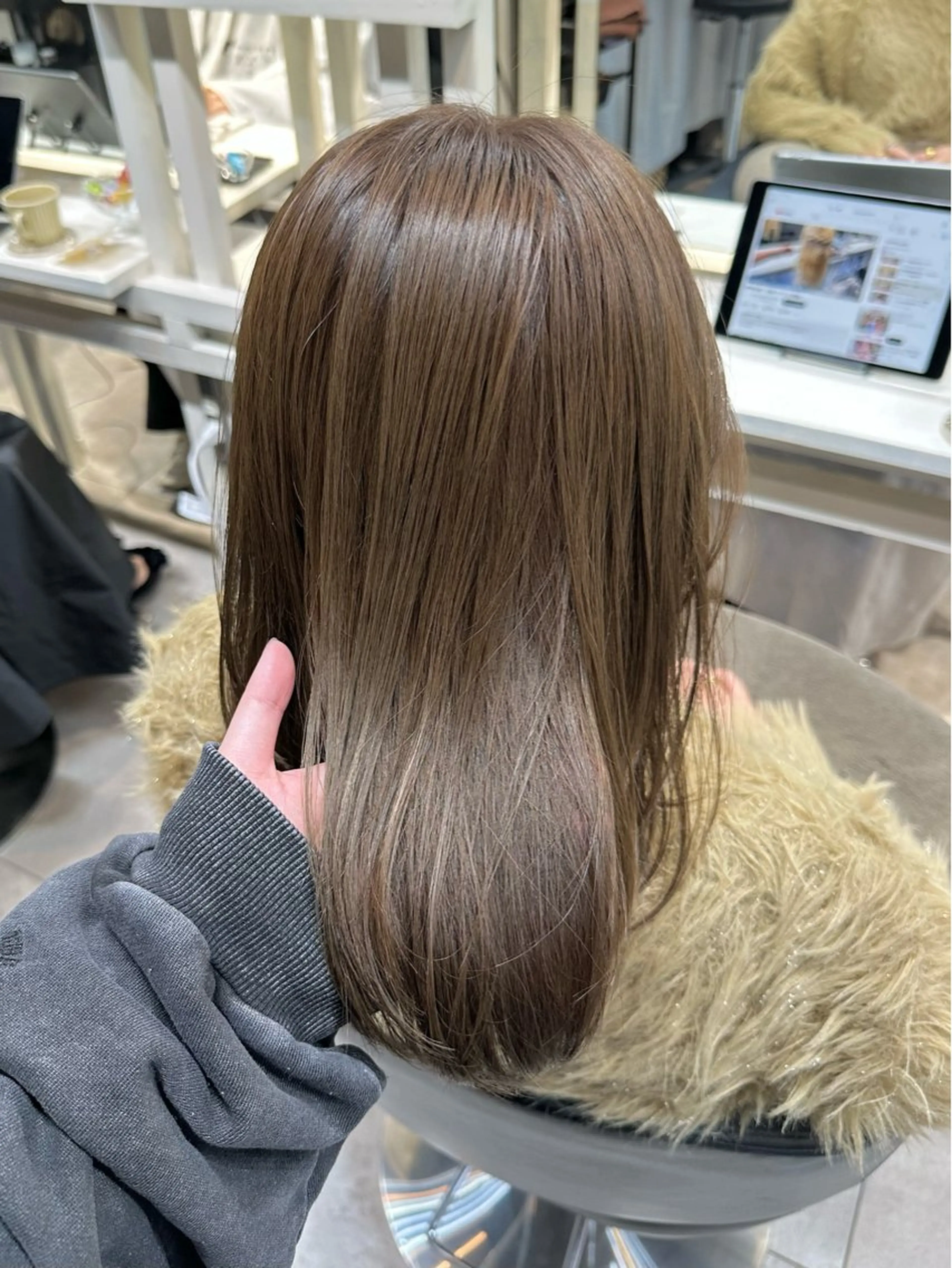 セミロング カット ヘアカラー トリートメント 透明感カラー/ボブ /佐藤伶のヘアスタイル