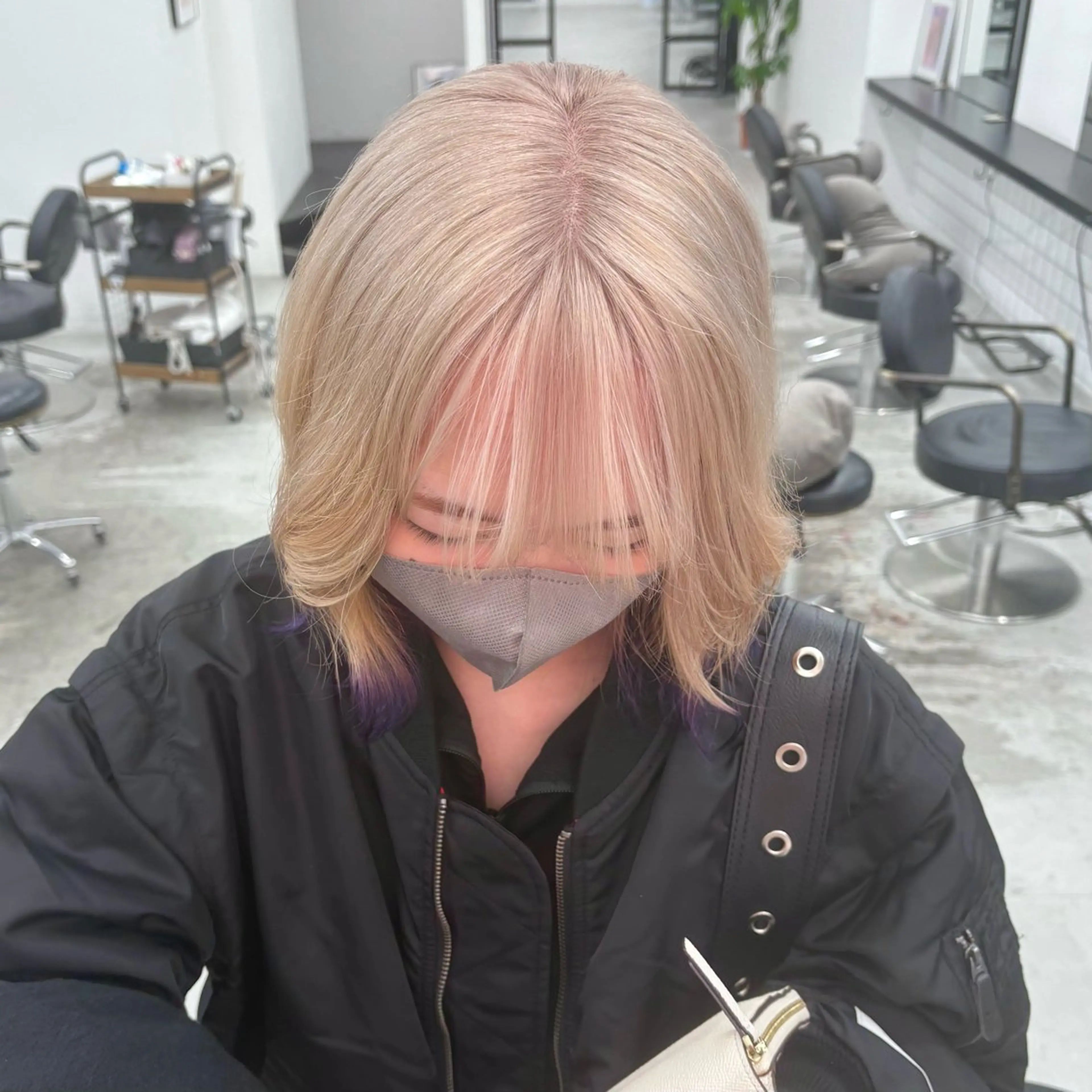 【大好評☆】カット✂️＋ダブルブリーチ🥣🥣＋カラー🖍  [ホワイトカラー可◎]の写真