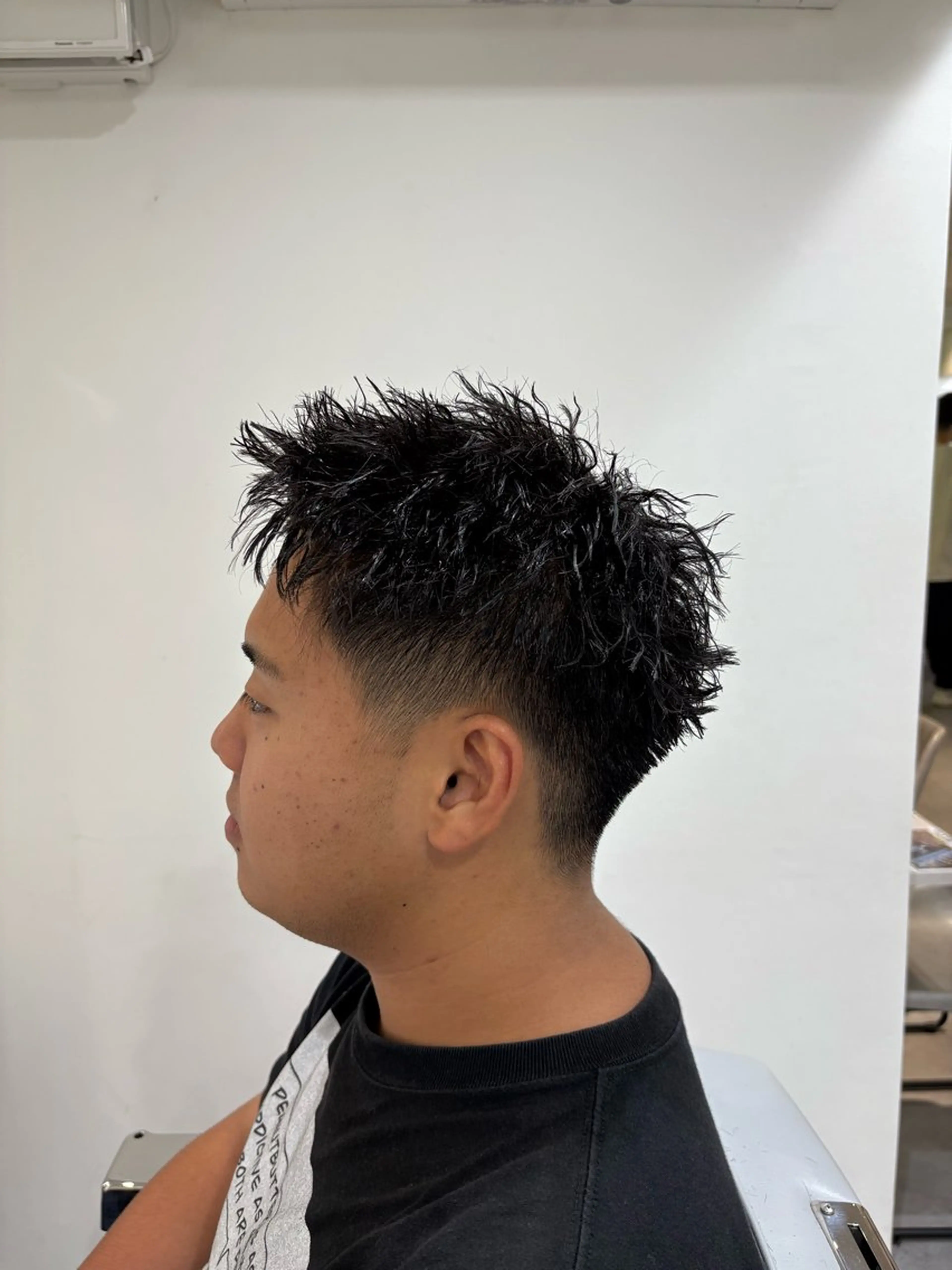 メンズ メンズパーマ スパイキーショート カット パーマ 深澤 知樹のヘアスタイル