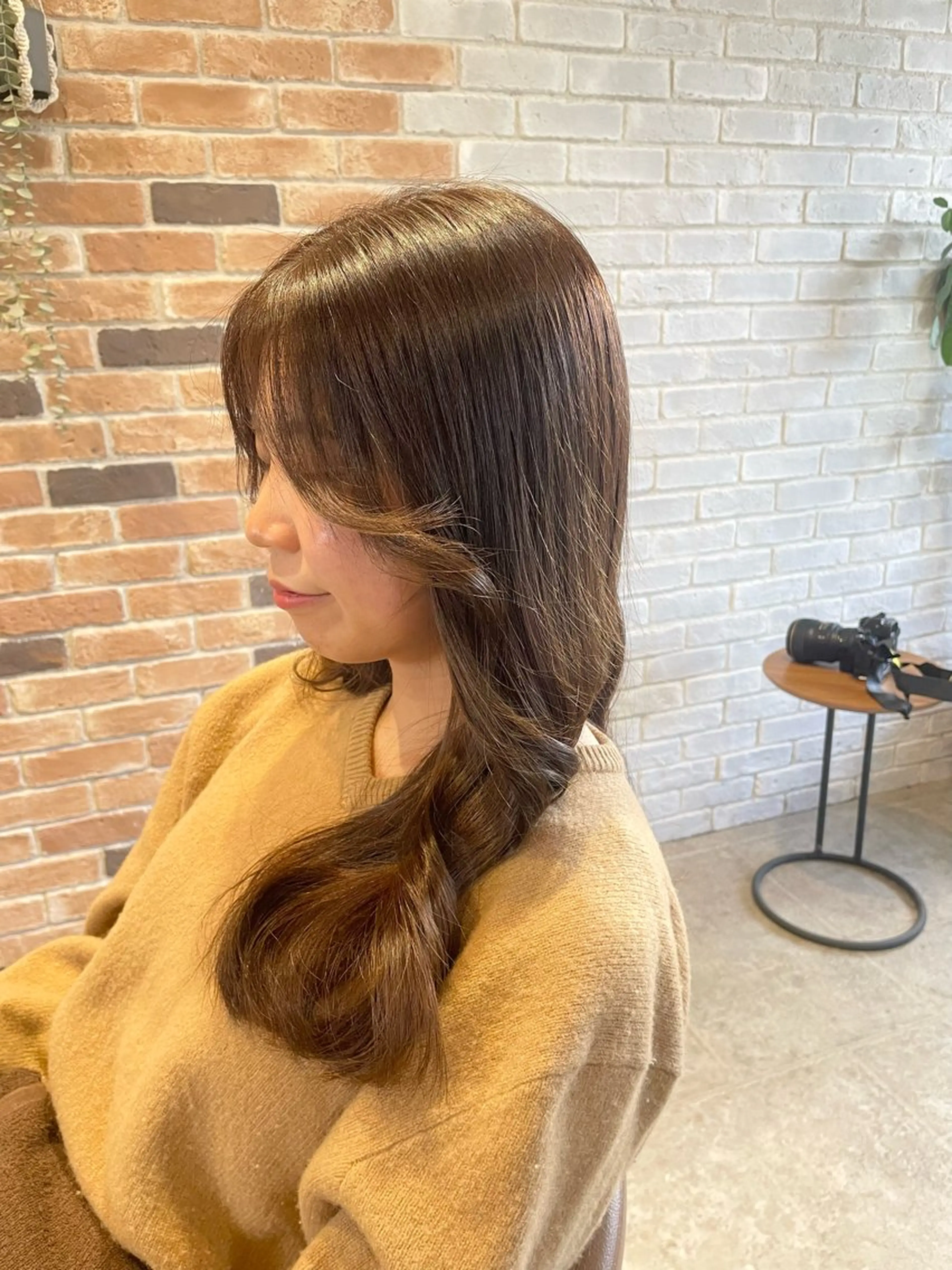 【☘️minimo限定☘️】カット+全体艶カラー+外部補修トリートメント付き🪽　＊口コミ必須の写真