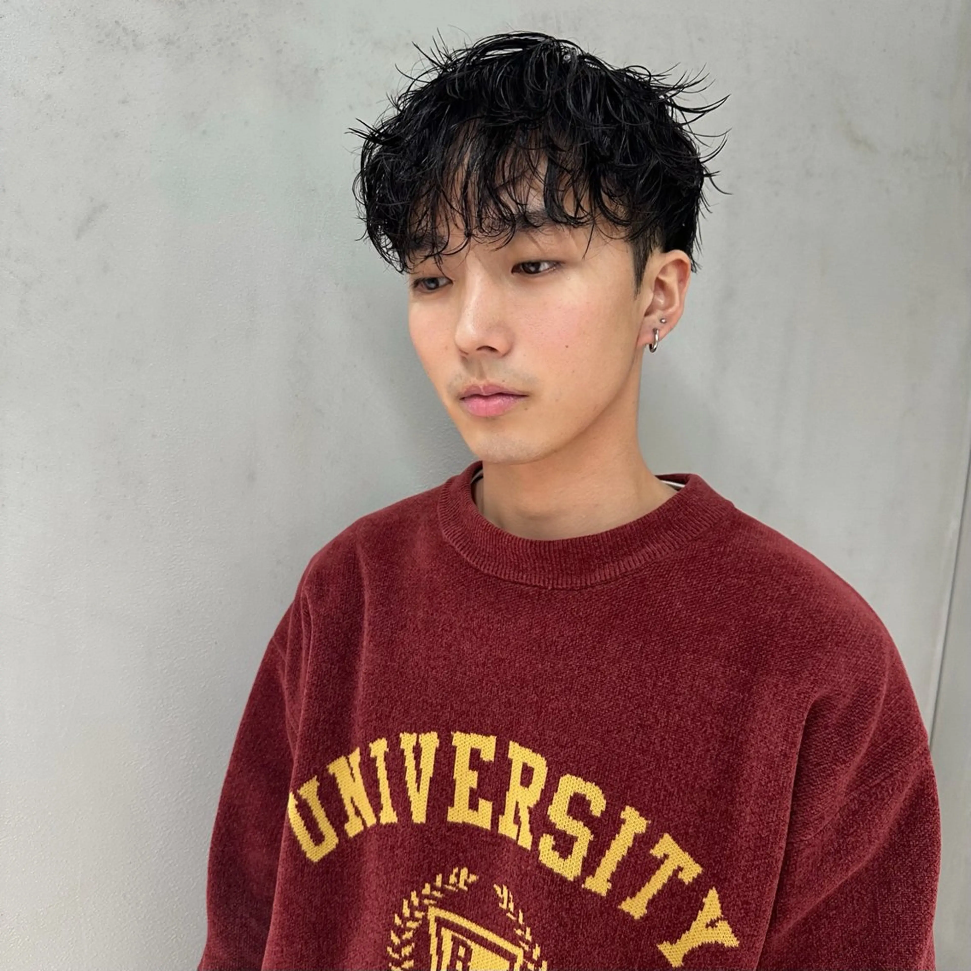 （最高に垢抜ける）　　　　　　　　　　　　　　　　　　　　🔥メンズパーマ🔥➕眉カットの写真