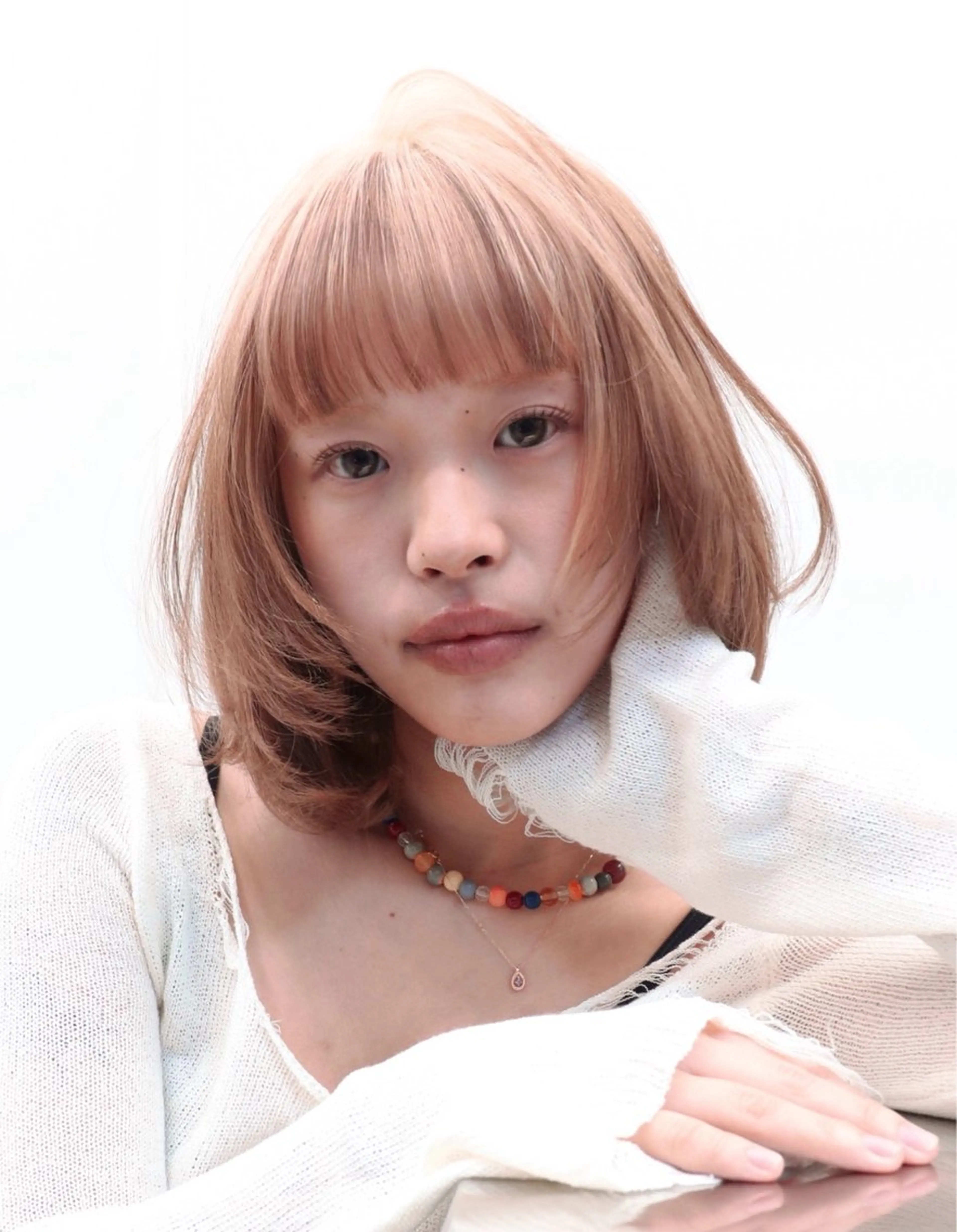 ショート カラー カット ヘアカラー レイヤーカット 大名　sakiのヘアスタイル