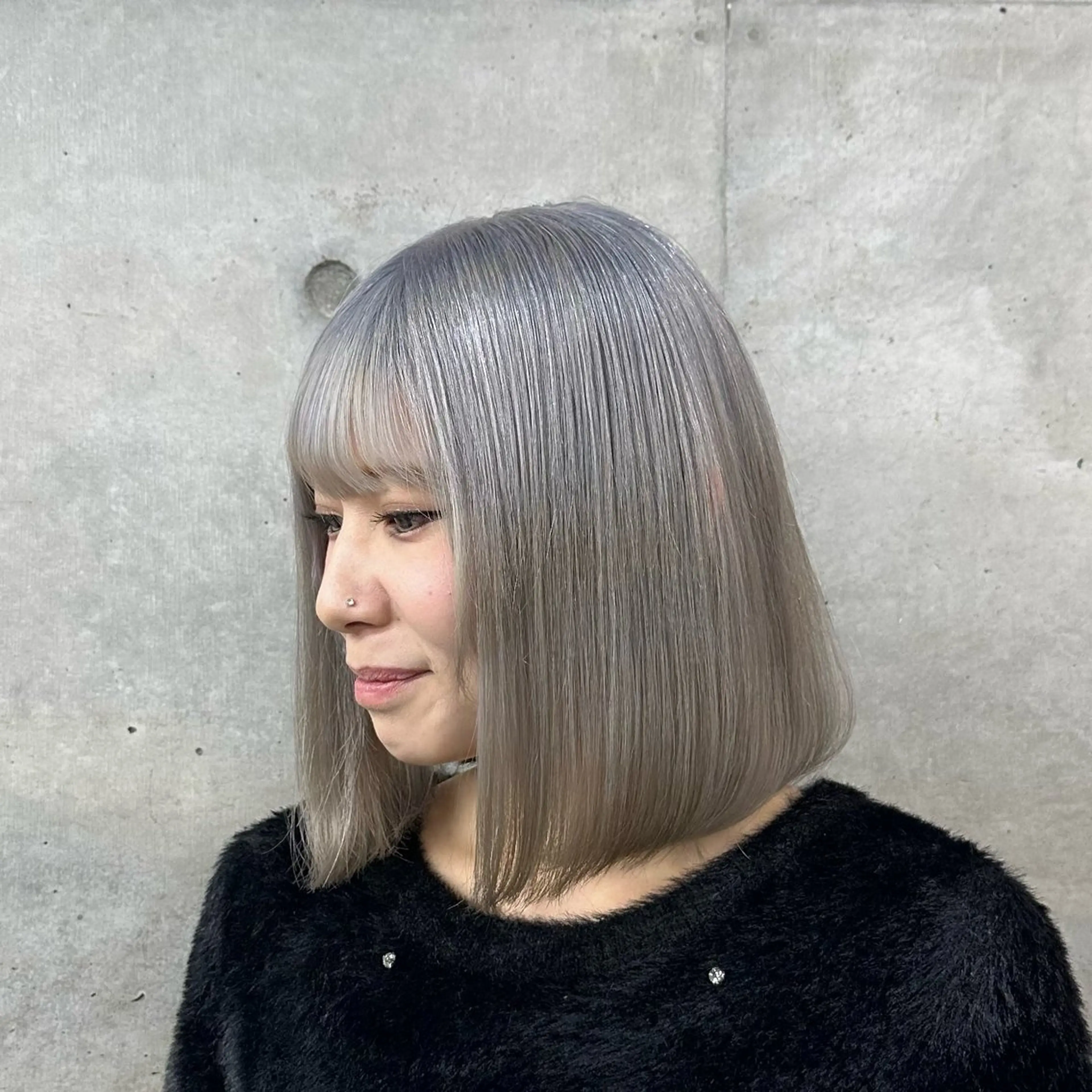 ショート カラー シルバー ヘアカラー 透明感カラー/外苑前 /MIRAI🇰🇷のヘアスタイル