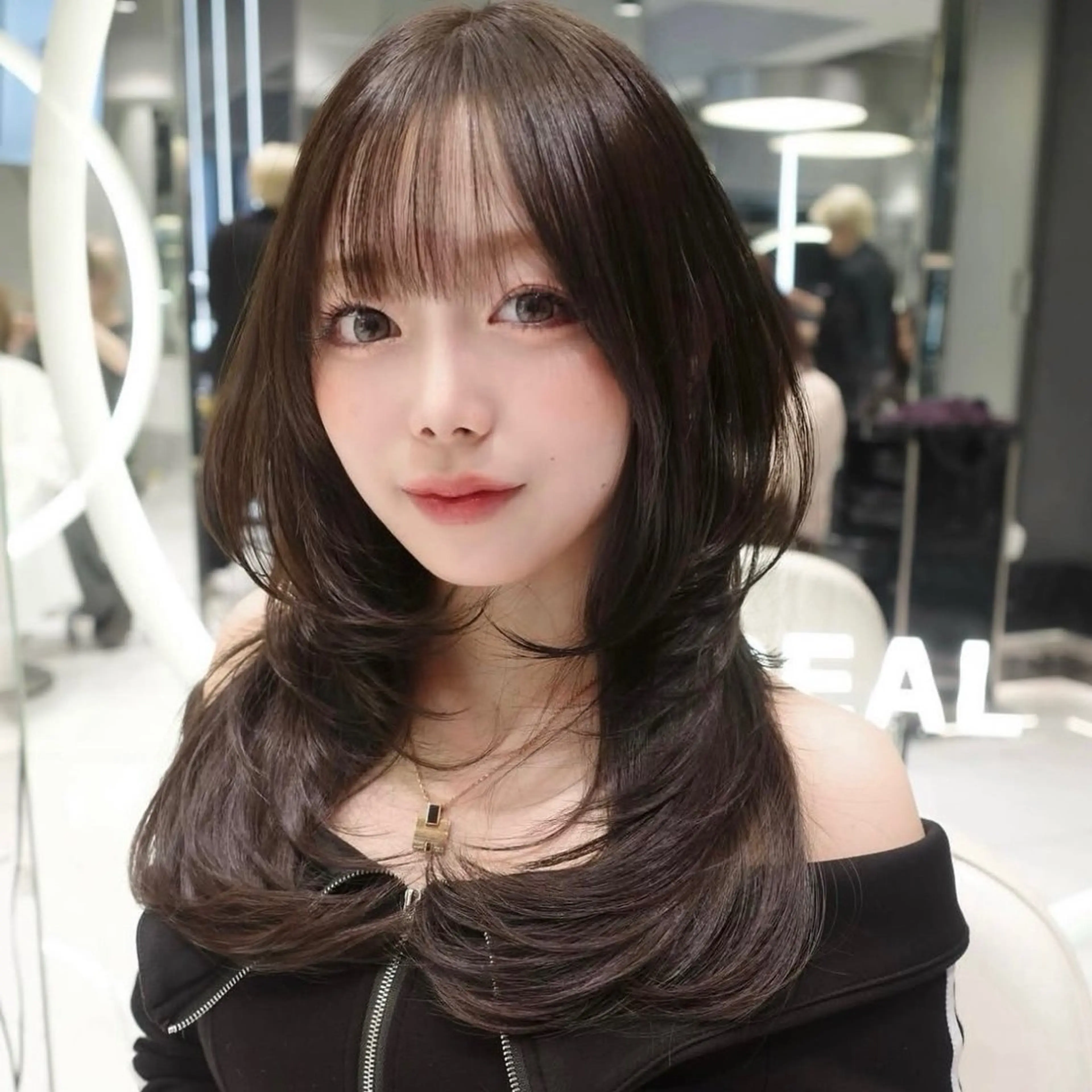 ロング カラー くびれヘア 顔周りカット ハイレイヤー 韓国風ヘア レイヤーカット カット ヘアカラー Nao/ 大宮/レイヤーカットのヘアスタイル