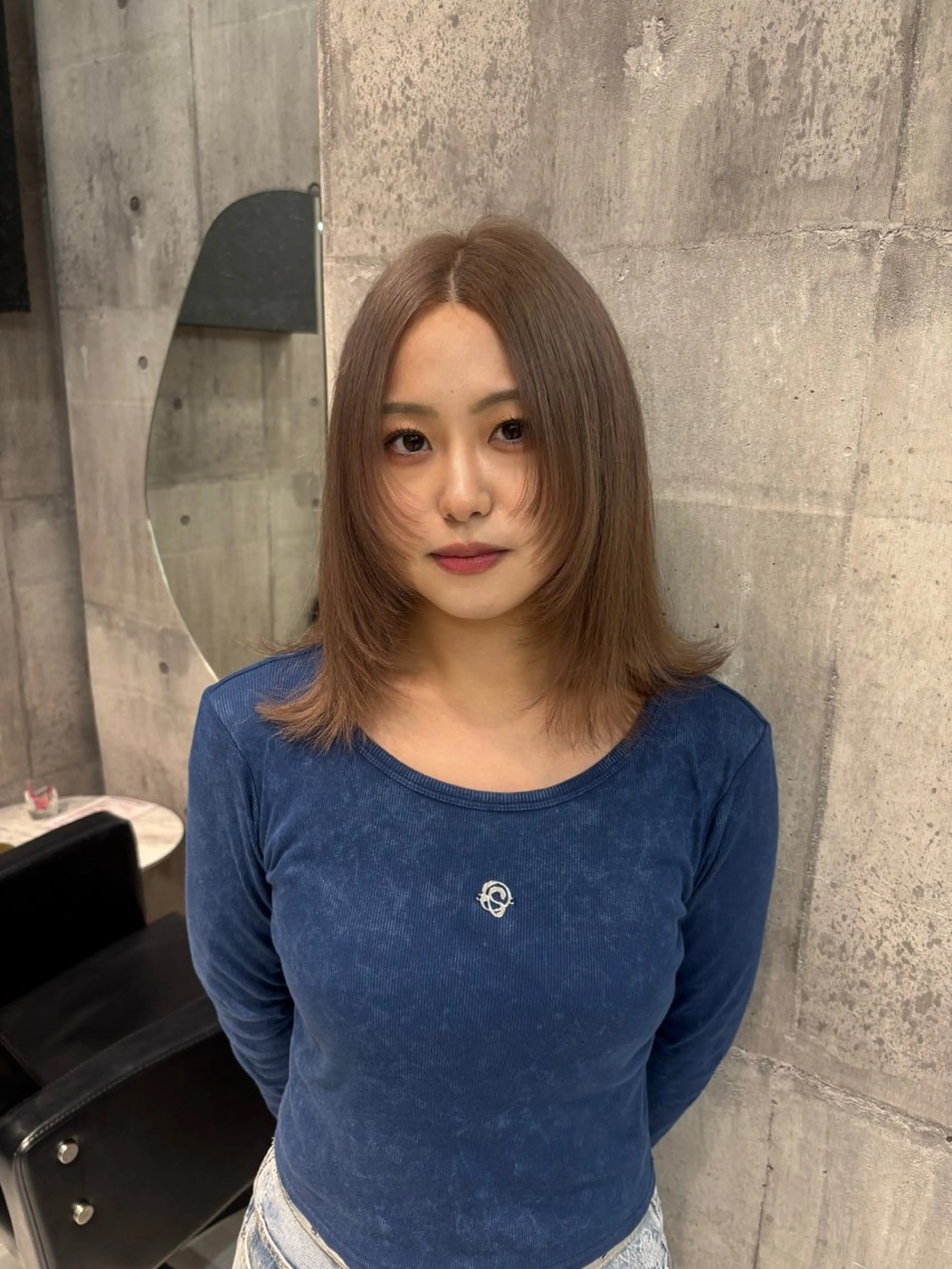 セミロング カラー ヘアカラー トリートメント ヘアセット ハイトーンアレンジ 🦋🥀Shuriのヘアスタイル