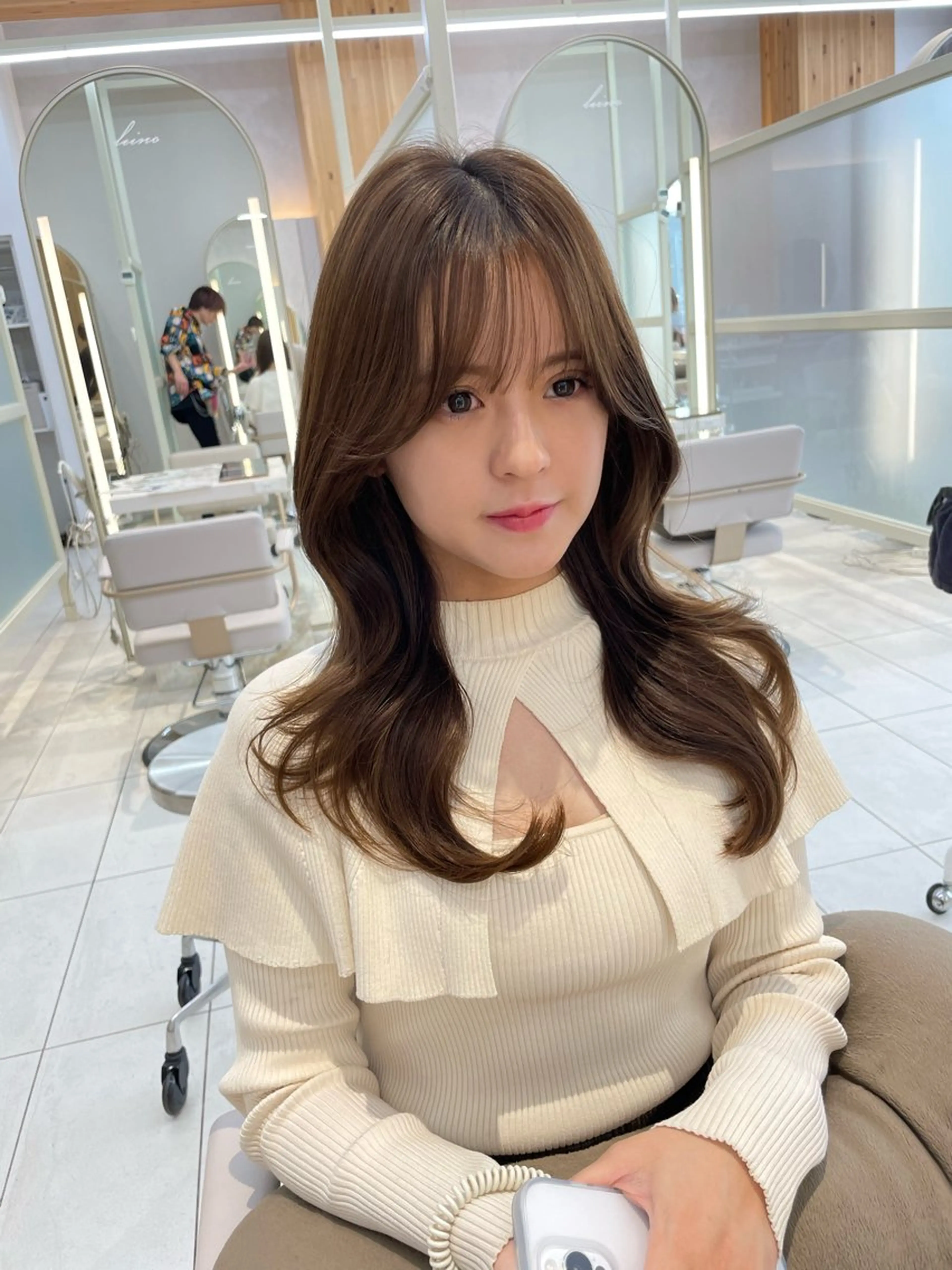 ミディアム レイヤー/顔周り /韓国ヘア/TAKUのヘアスタイル