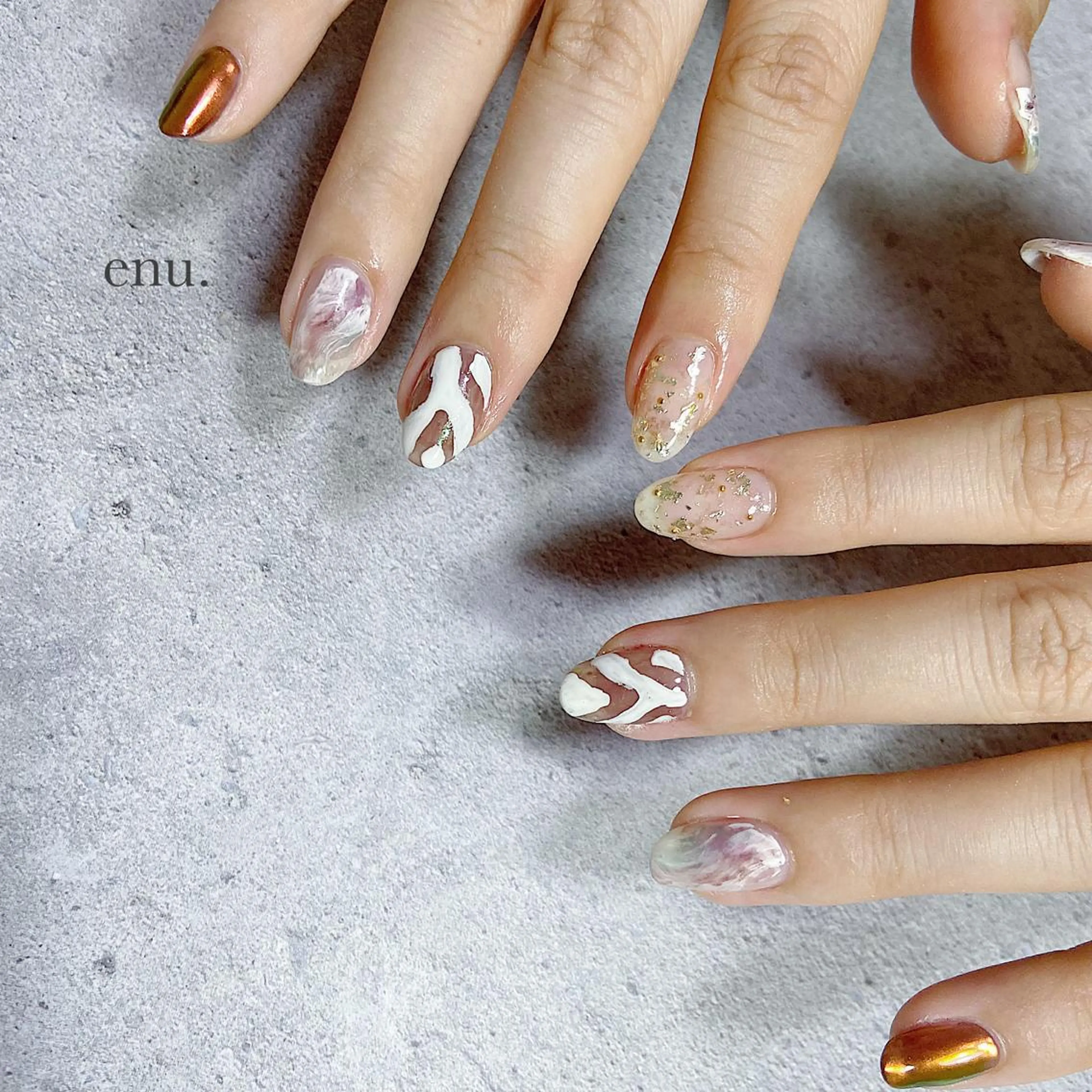 ネイル ハンドネイル enu. nanakoのネイルデザイン