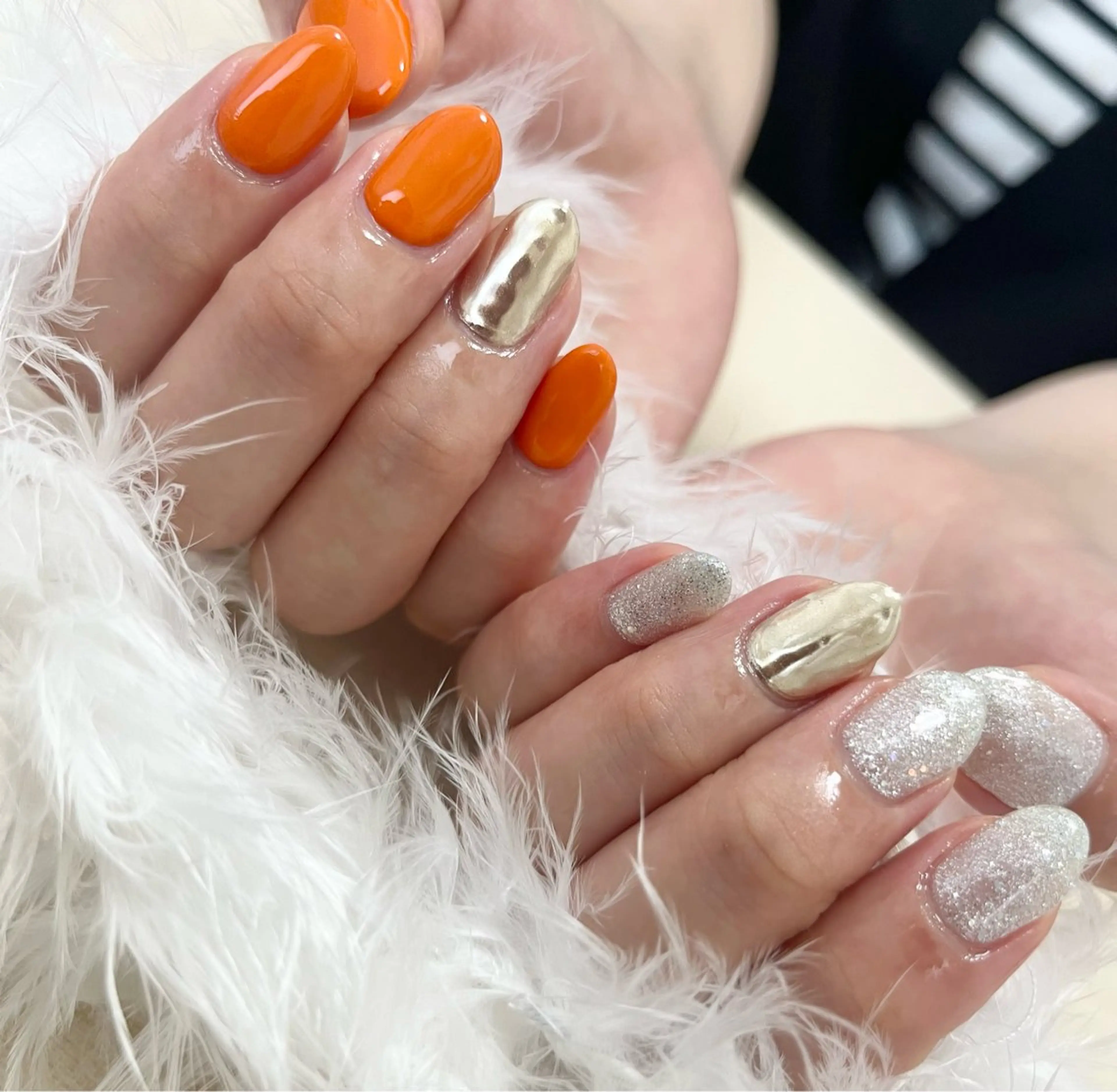 ネイル ミラーネイル ハンドネイル わたなべ さやかのネイルデザイン