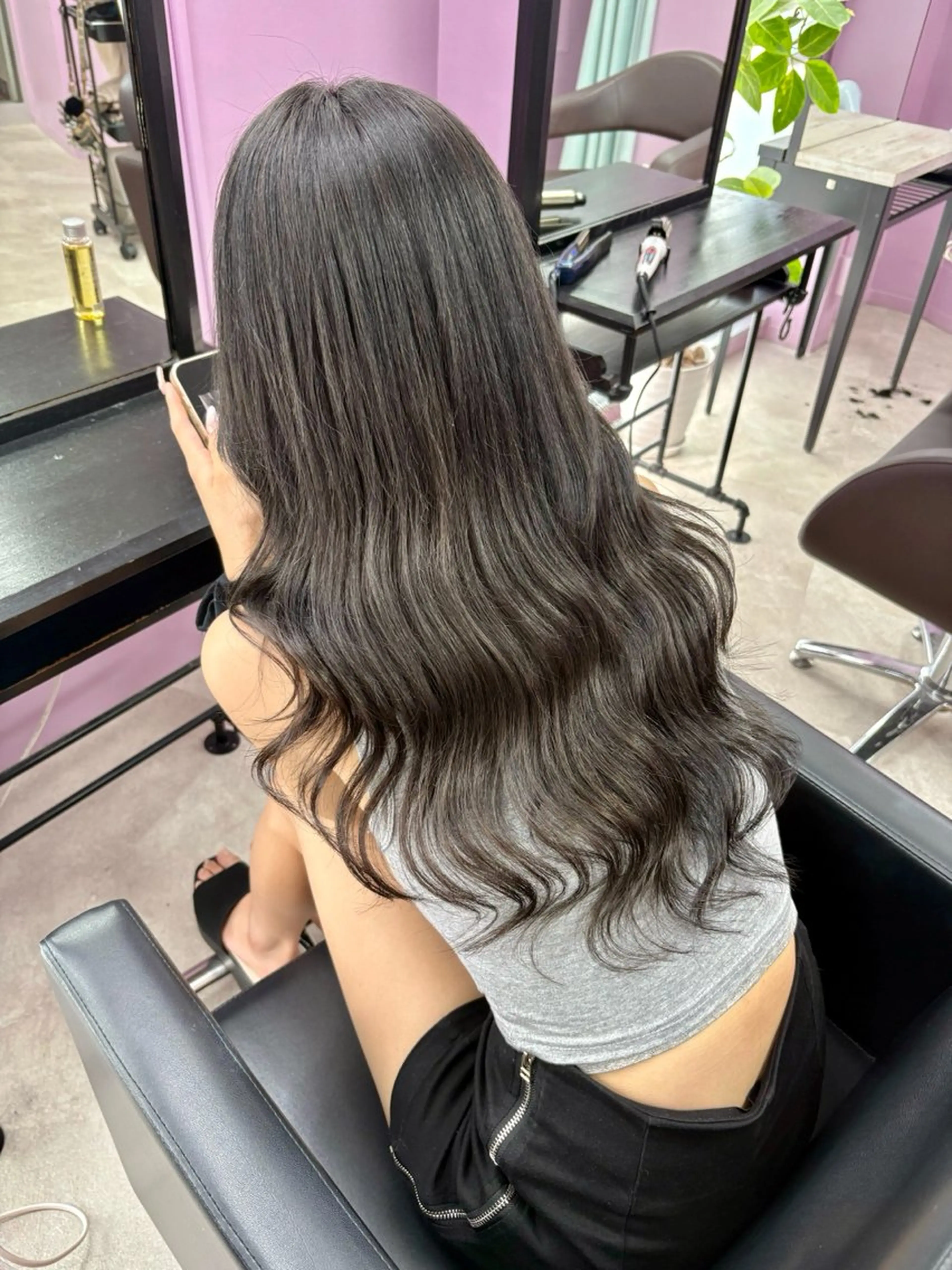 【迷ったらこれ！】似合わせカット×天使の艶カラー×つるりんちょTR（スタンダード）×TRの入りをよくする浸透剤付きの写真