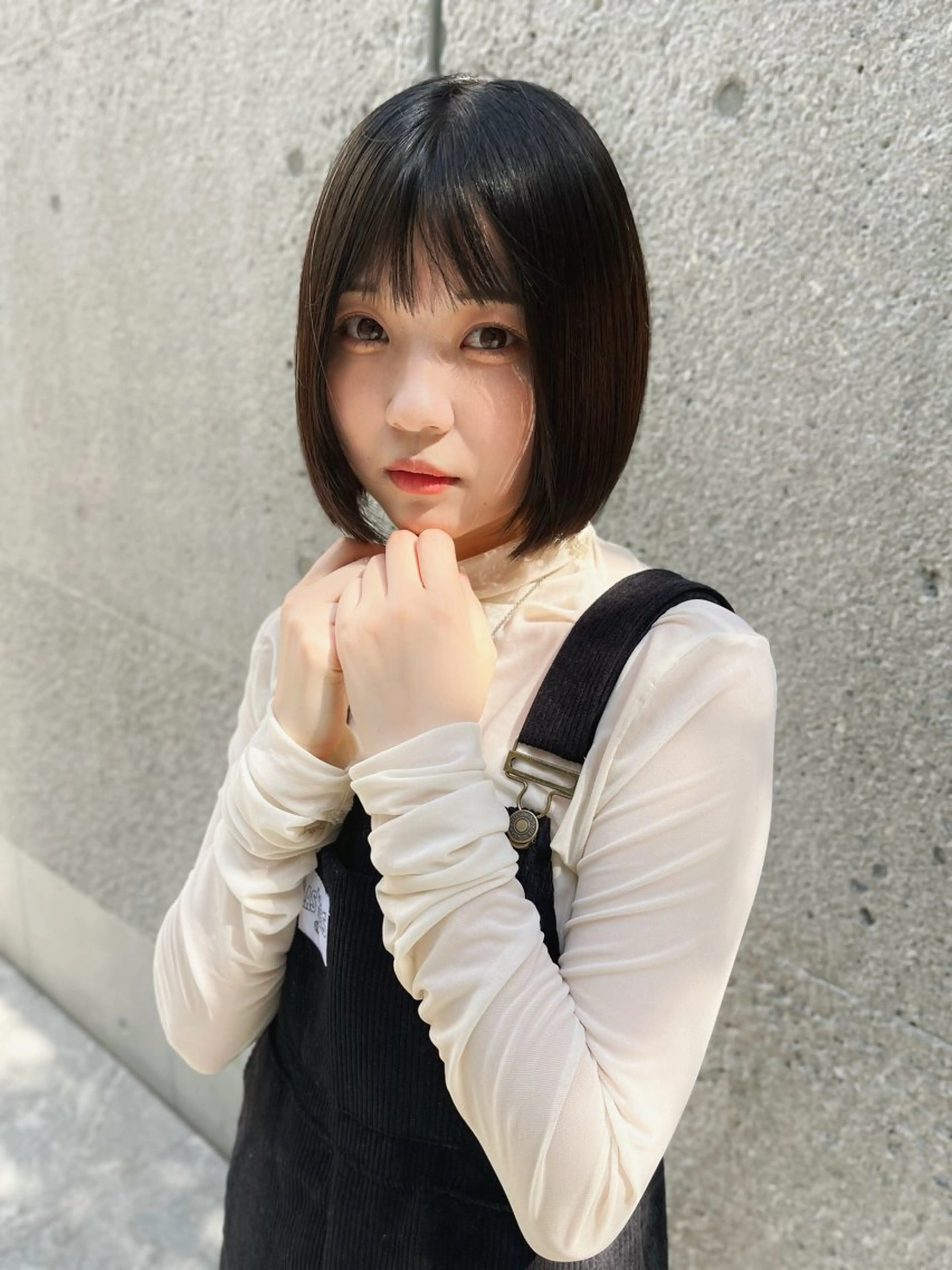 ミディアム ボブ カット ヘアカラー トリートメント ヘッドスパ ヘアセット 二ヶ月綺麗が続くレ イヤー/星野六三四のヘアスタイル