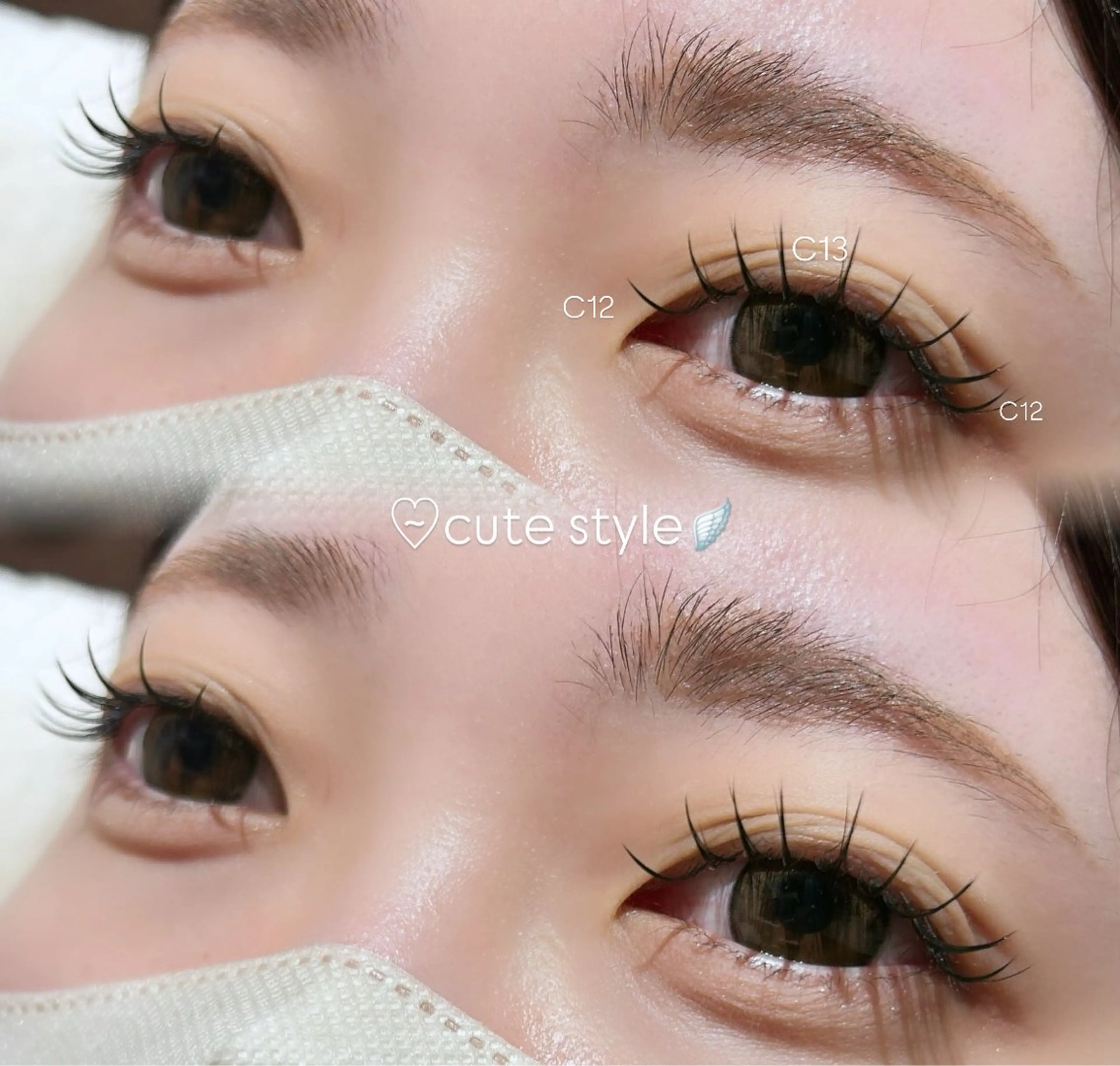 マツエク・マツパ 束感まつ毛 Ash hinata𐙚のマツエク・マツパデザイン