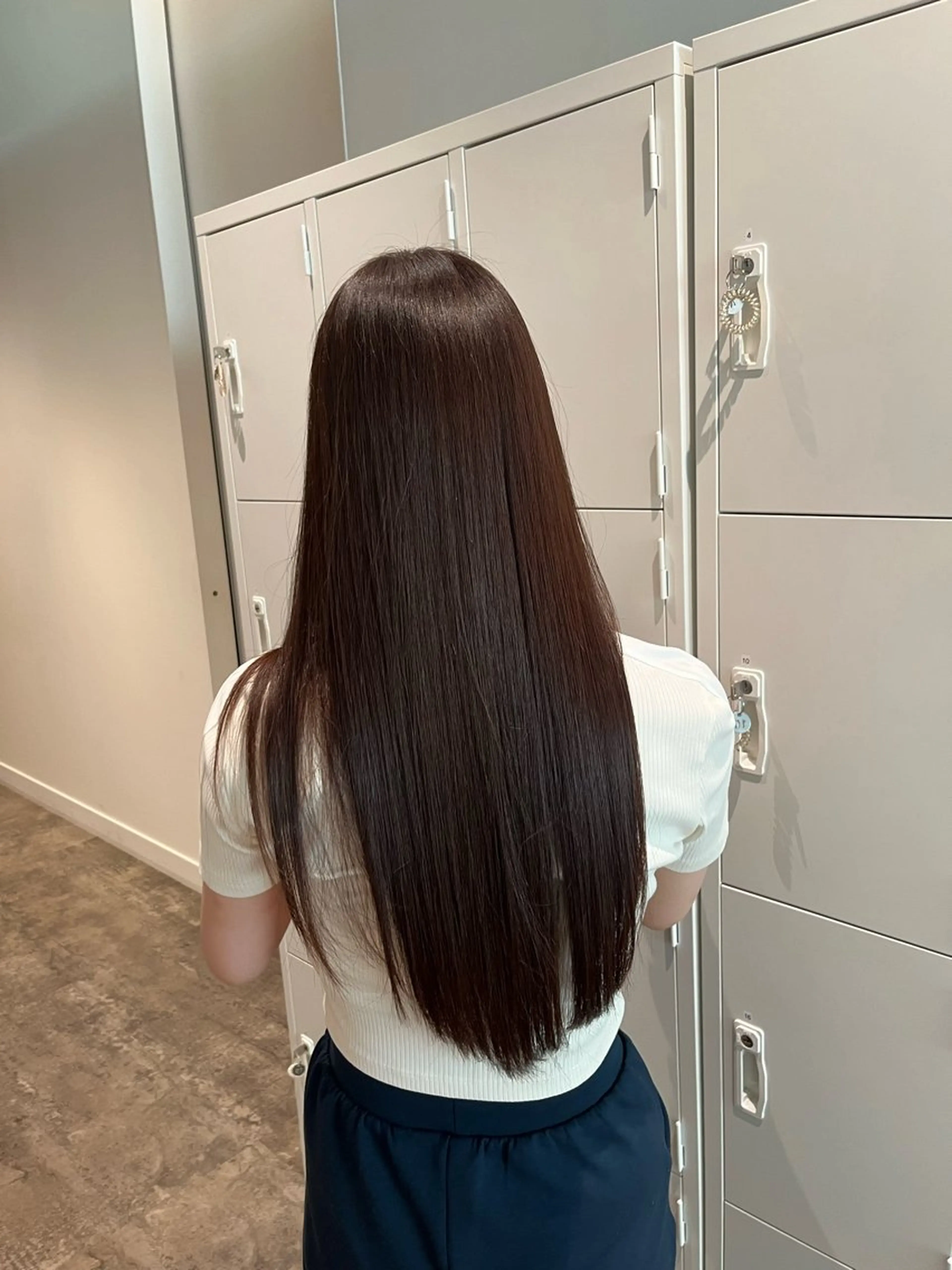 ロング マンツーマン 縮毛矯正/マユコのヘアスタイル