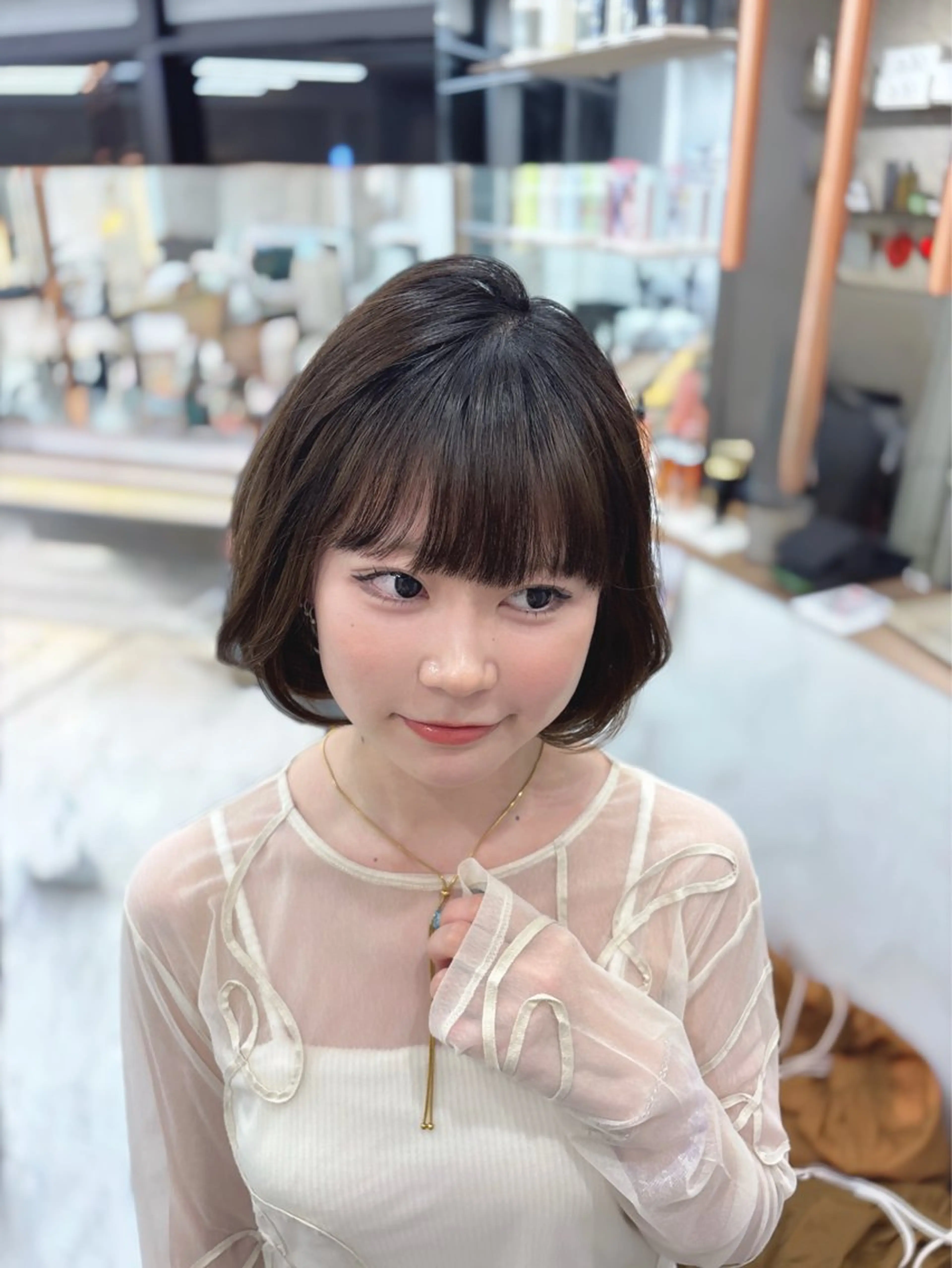 ミディアム 顔周りレイヤーカット /髪質改善/ゆう🤍のヘアスタイル