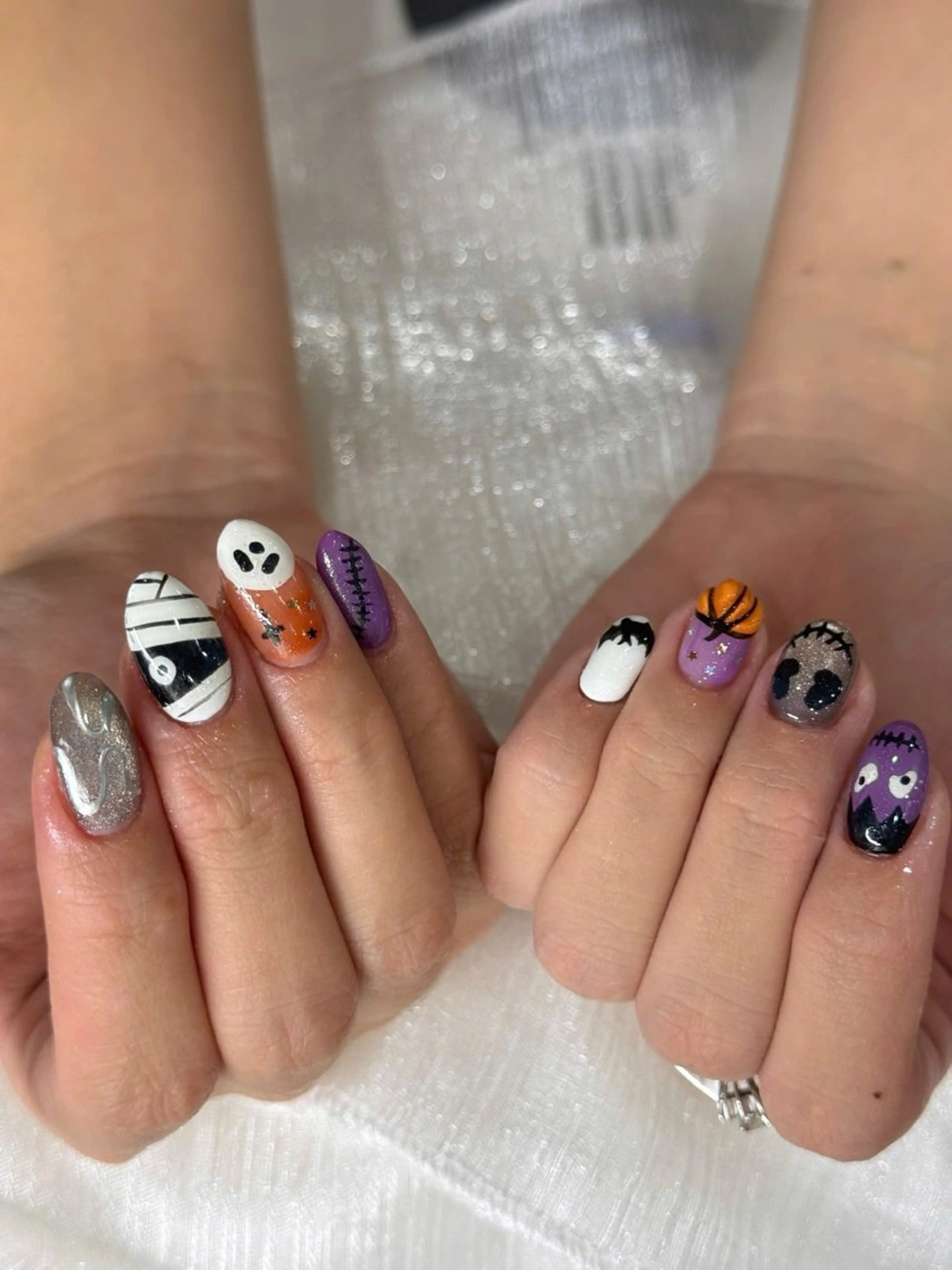 ネイル ハート 韓国ネイル 夏ネイル ワンホンネイル ハンドネイル gin ginのネイルデザイン