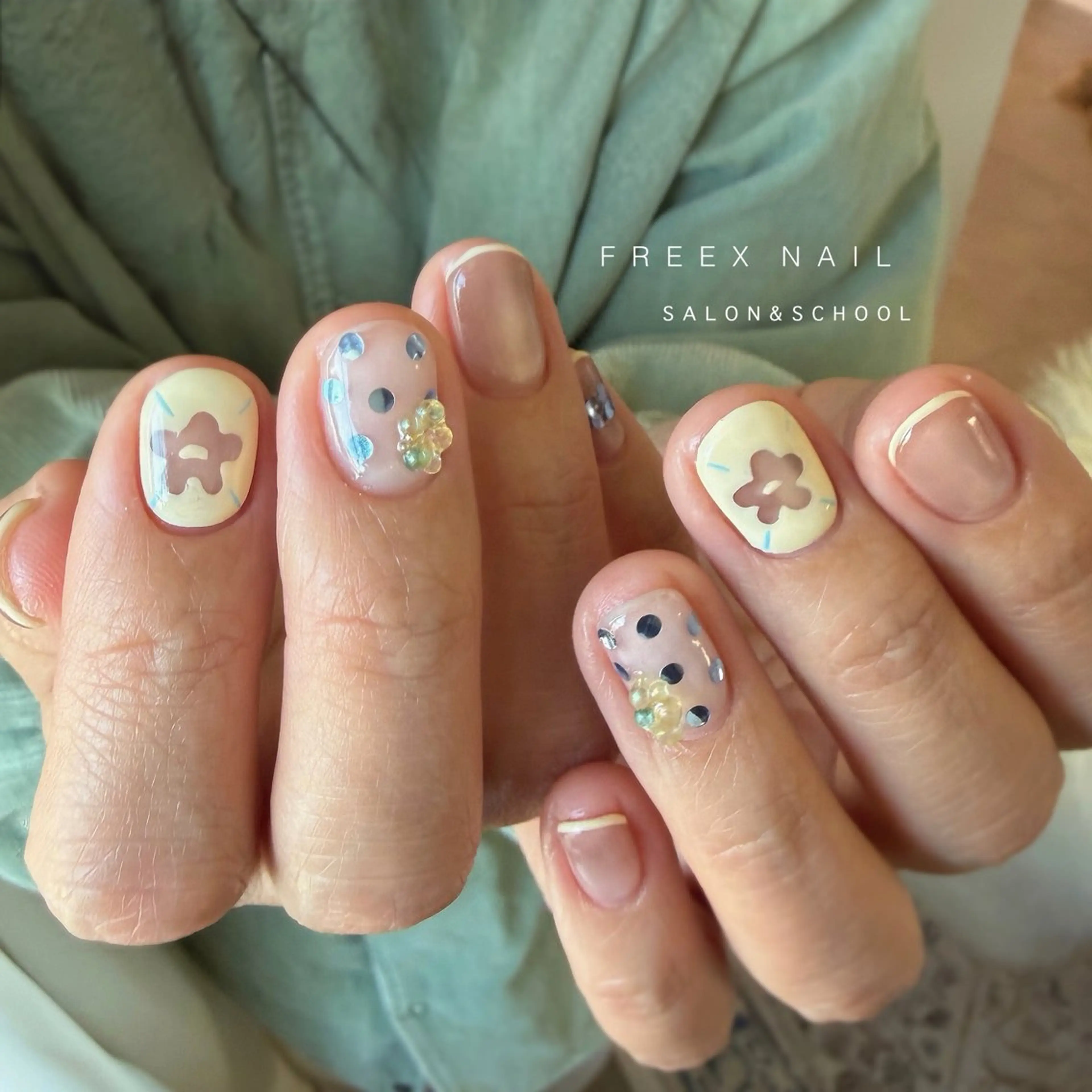 ネイル 春ネイル ハンドネイル ハンドケア Freex nail所属・freex nail /ニュアンス/個性派のネイルデザイン