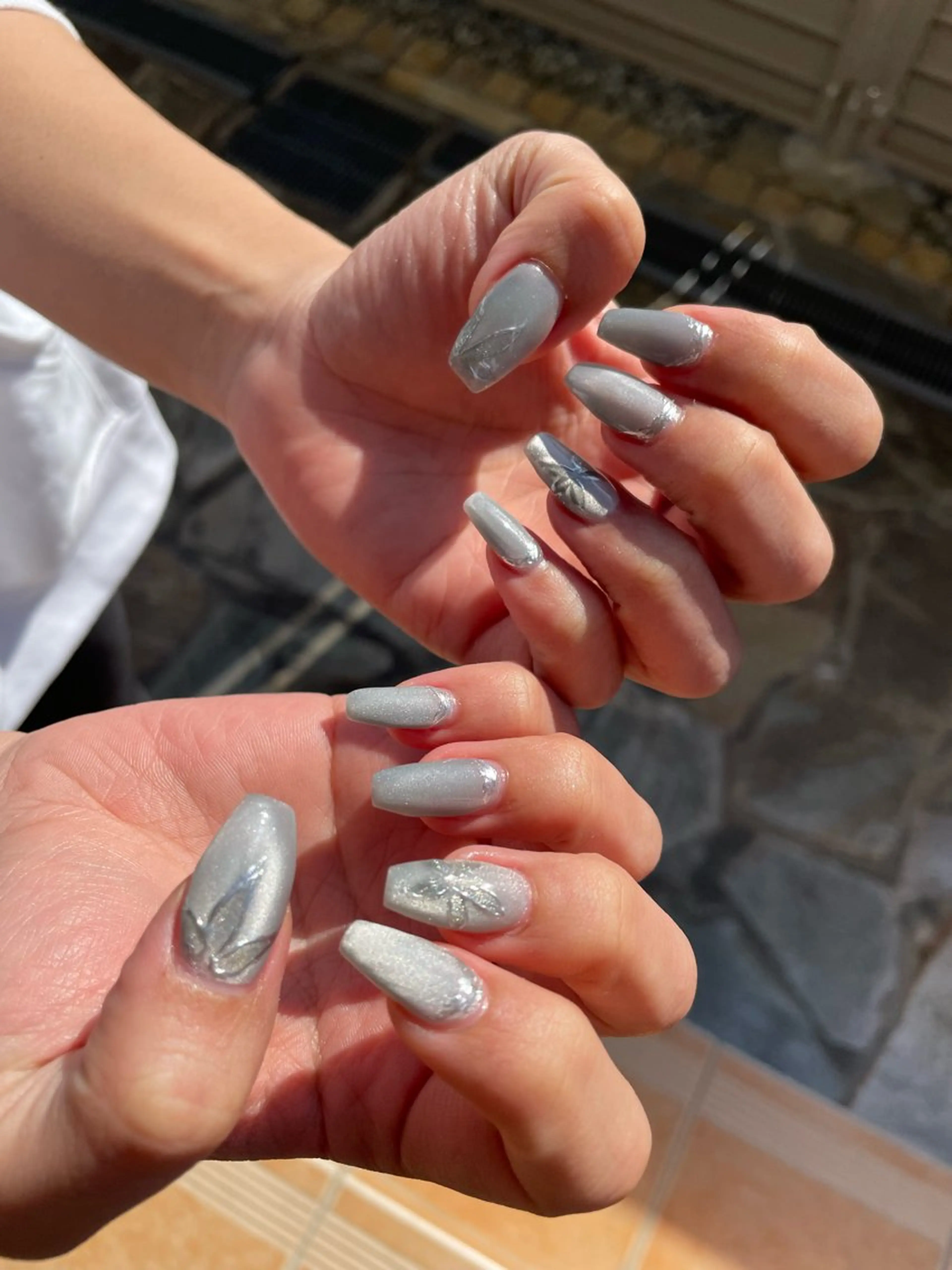 ネイル アートネイル マグネットネイル ハンドネイル ulu🌼 nanaのネイルデザイン