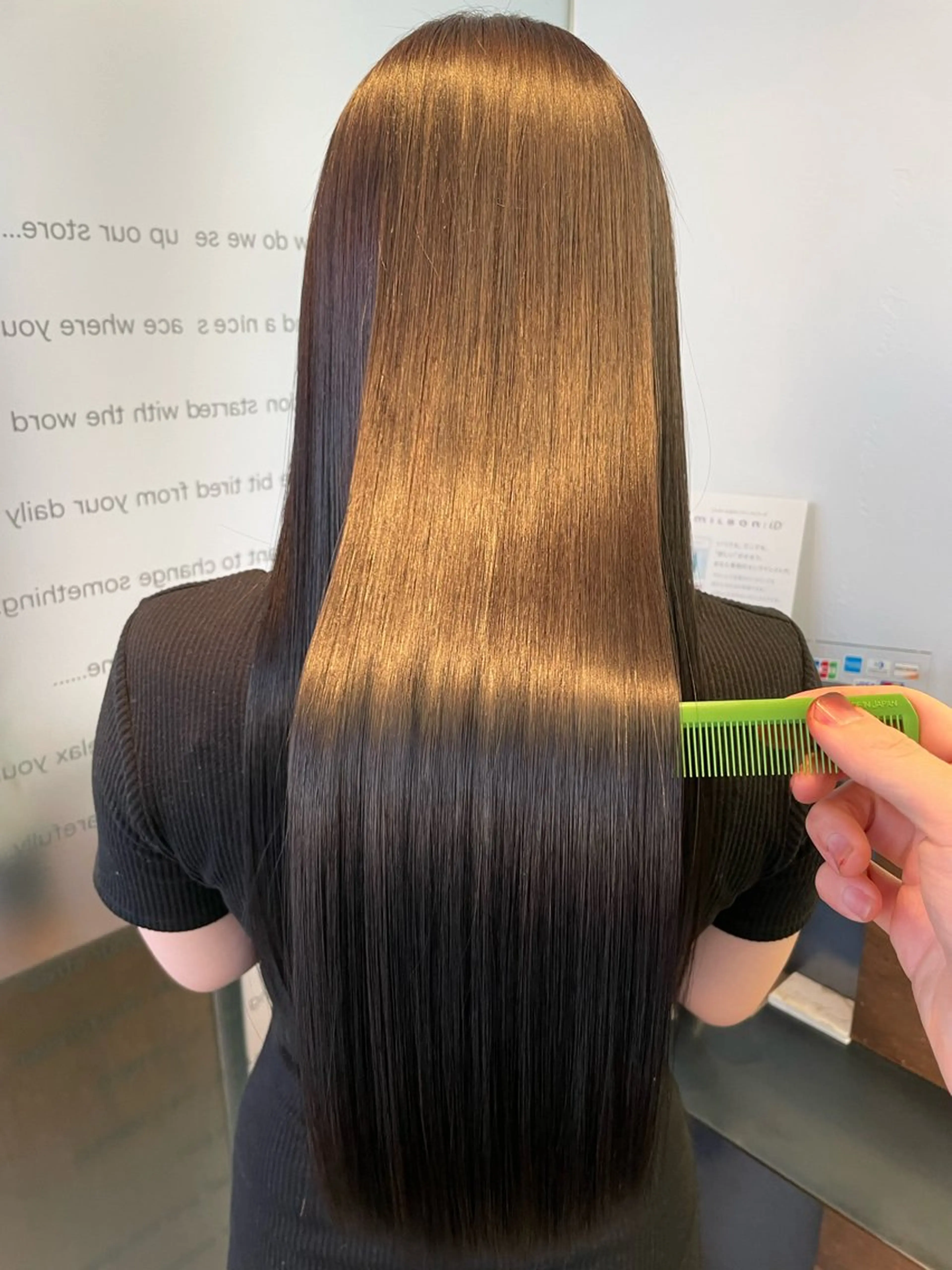 セミロング カラー 髪質改善 トリートメント 酸熱トリートメント ヘアカラー トリートメント スズキジュンペイ 銀座/髪質改善のヘアスタイル