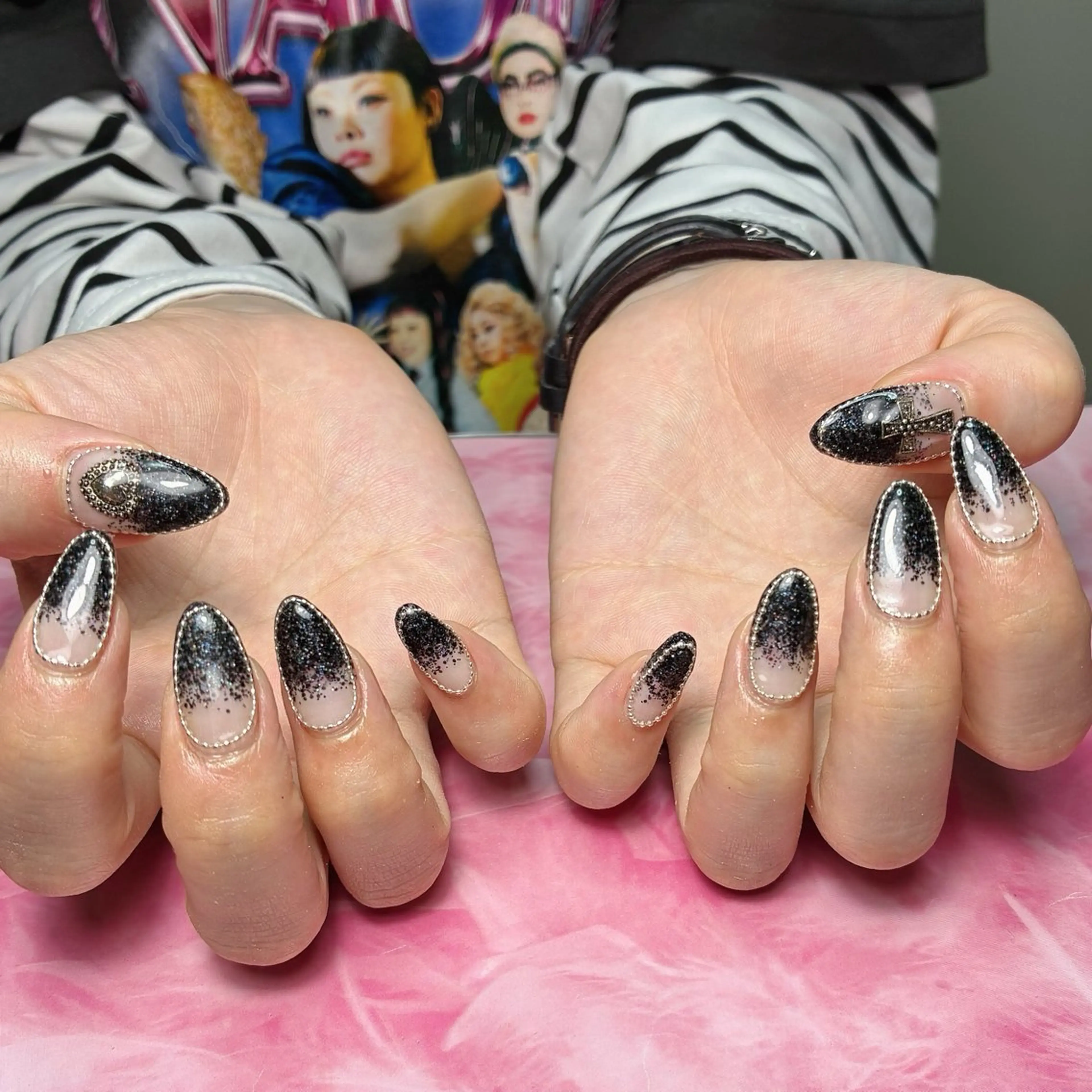 セミロング ハンドネイル hs nail salonのネイルデザイン