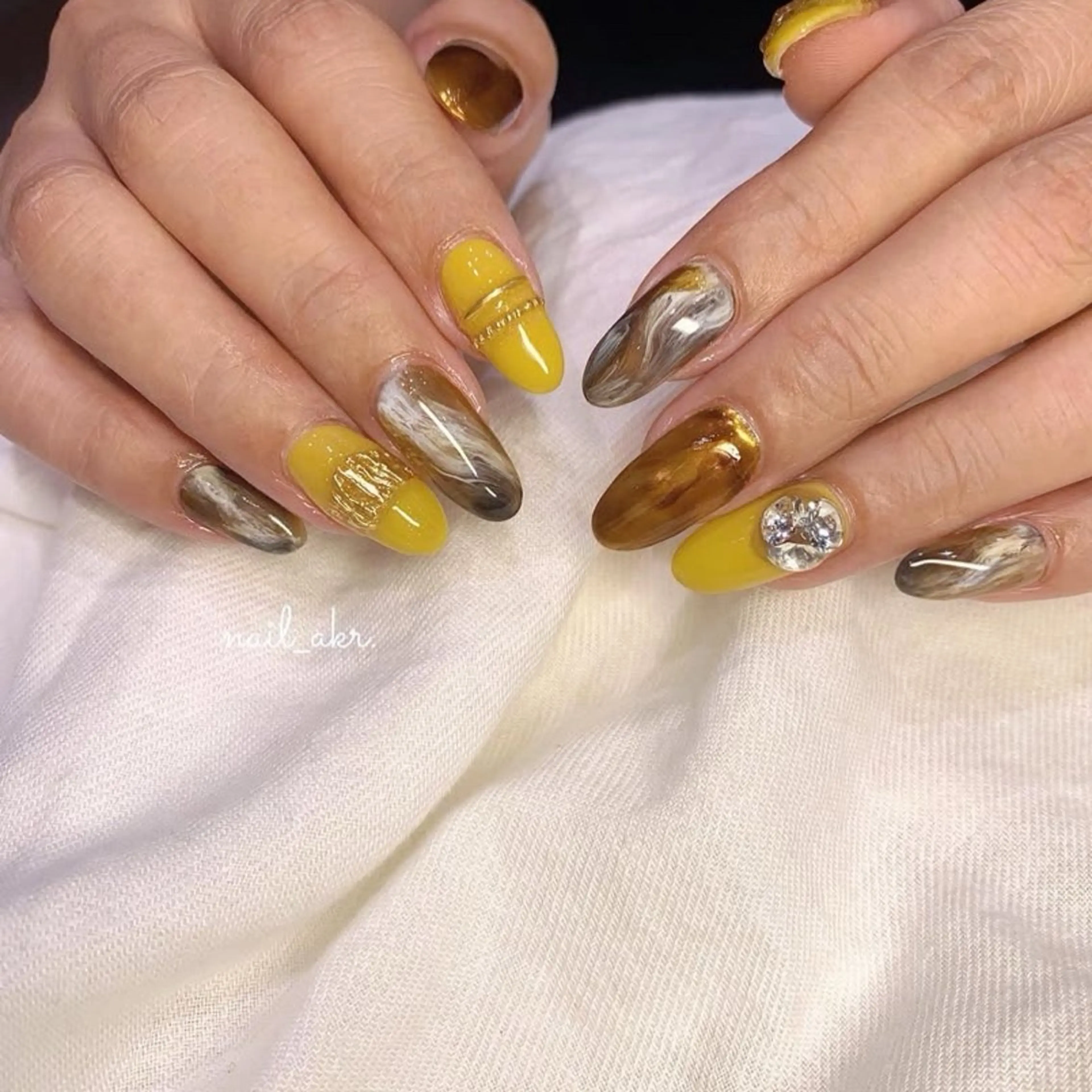 ネイル 大理石ネイル(マーブル) nailAVANCE akariのネイルデザイン