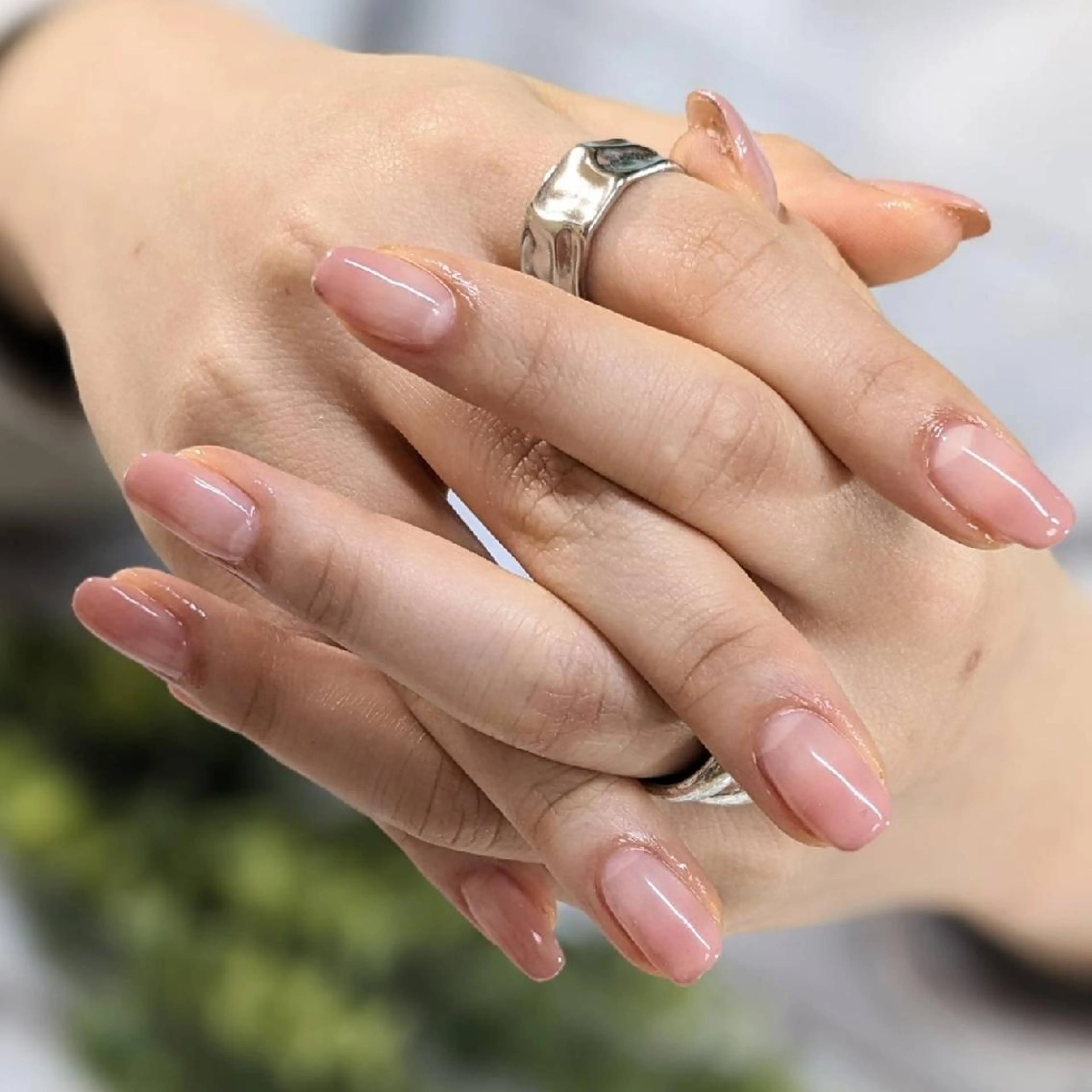 ネイル グラデーション ピンク ハンドネイル ネイルサロンベルティ .keikoのネイルデザイン