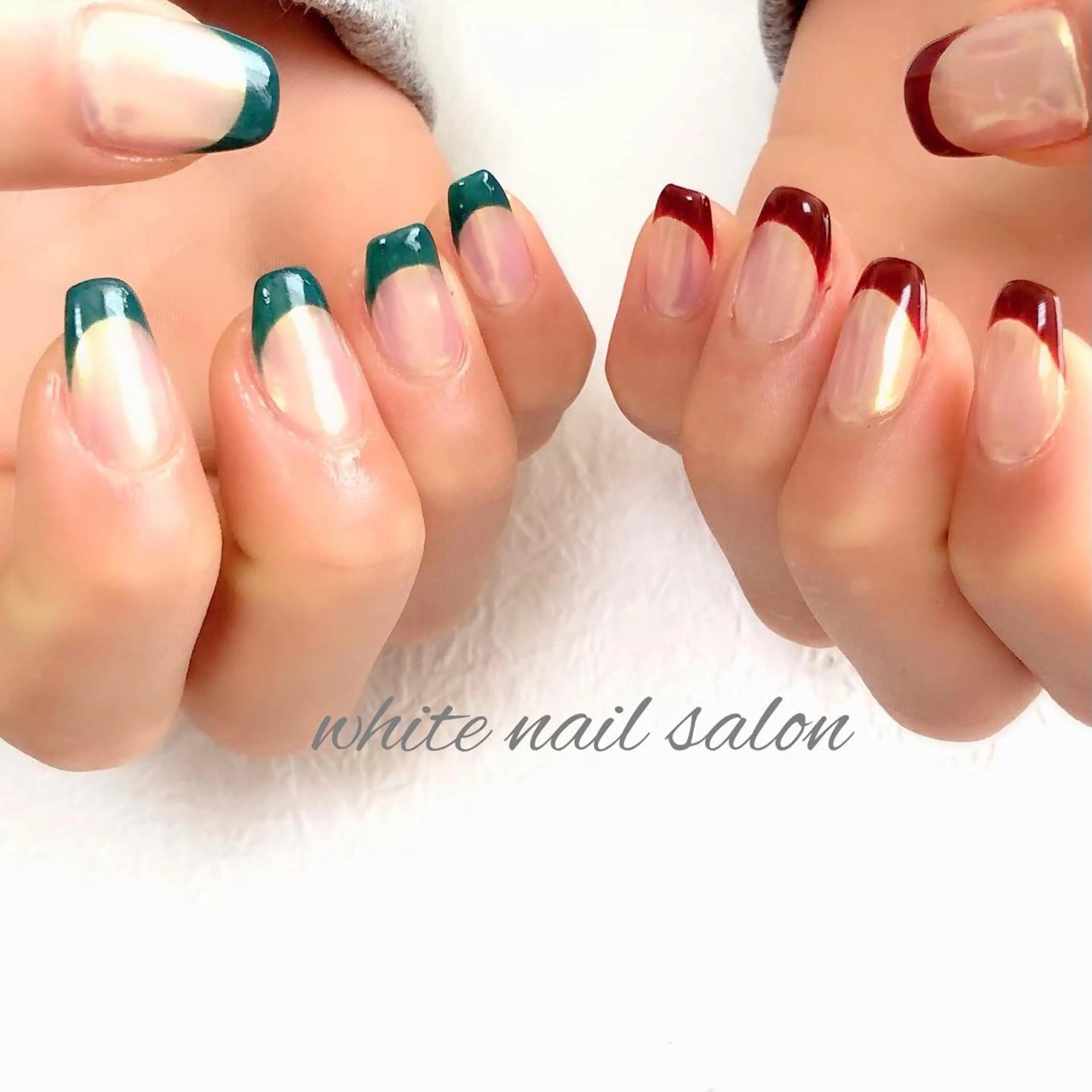 ネイル ジェルネイル ハードジェル 持ち込み ソフトジェル ハンドネイル white nail salonのネイルデザイン