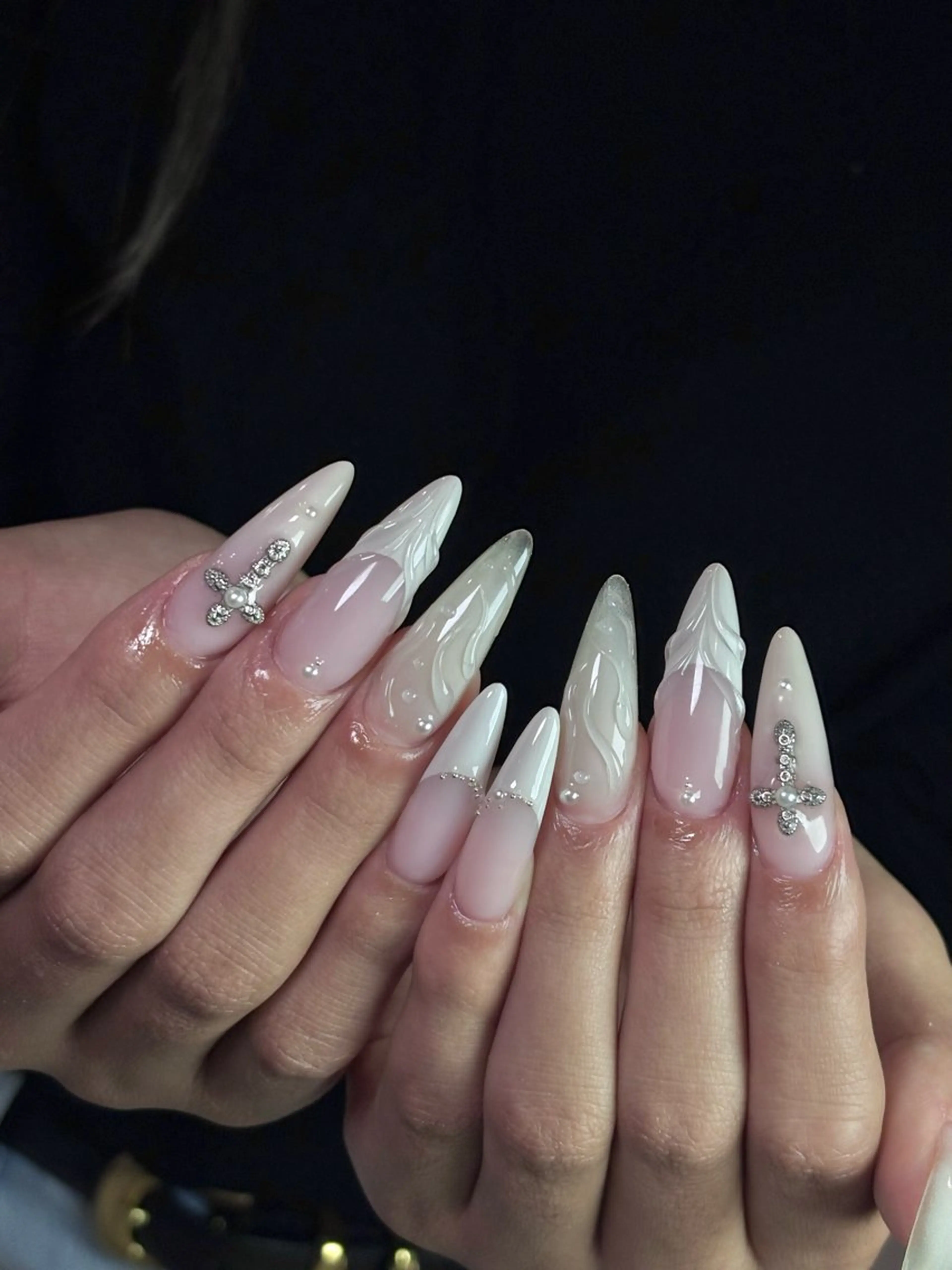 ネイル ハンドネイル Dark honey スカルプ専門原宿店のネイルデザイン