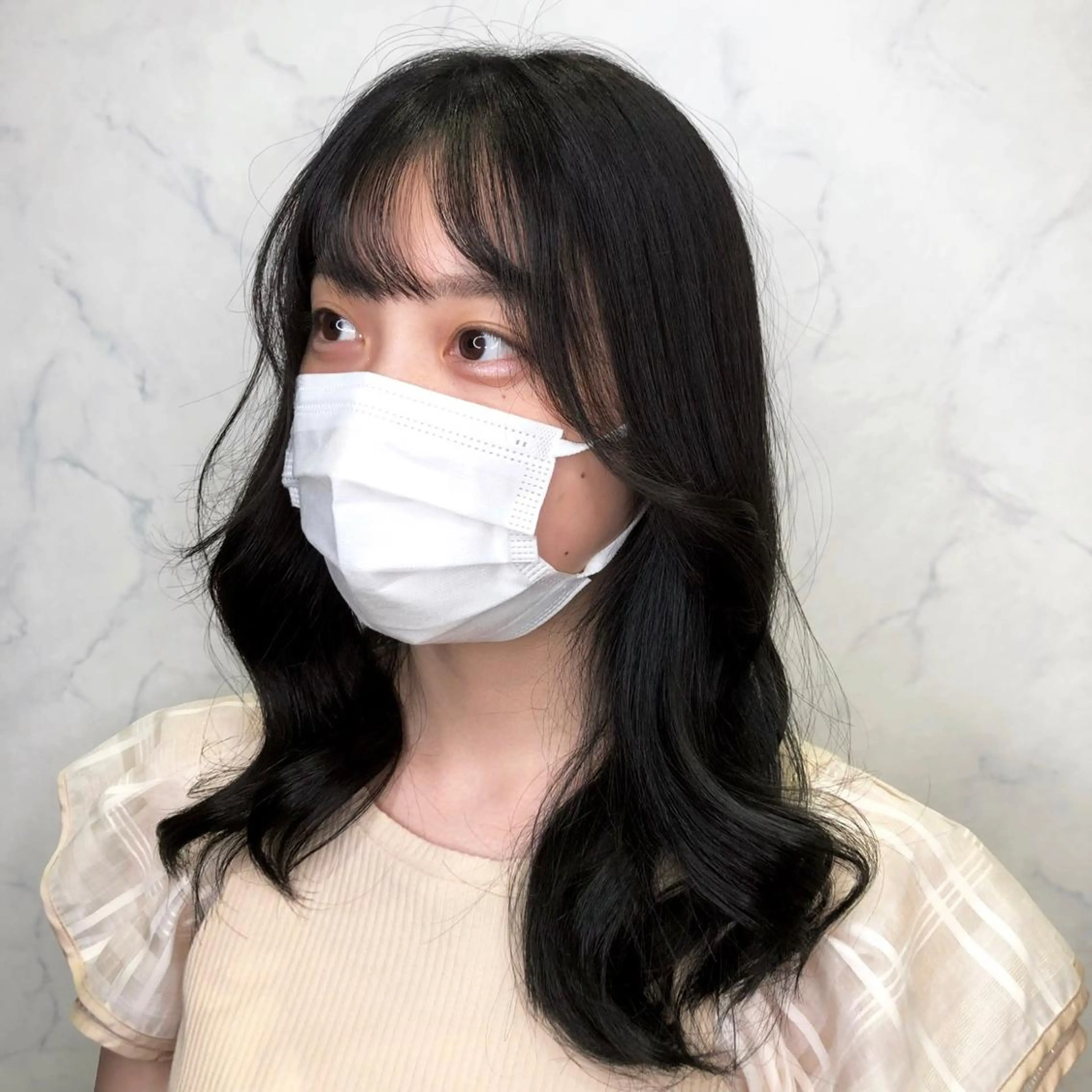 セミロング ヘアカラー 縮毛矯正特化🩰 竹口はるかのヘアスタイル