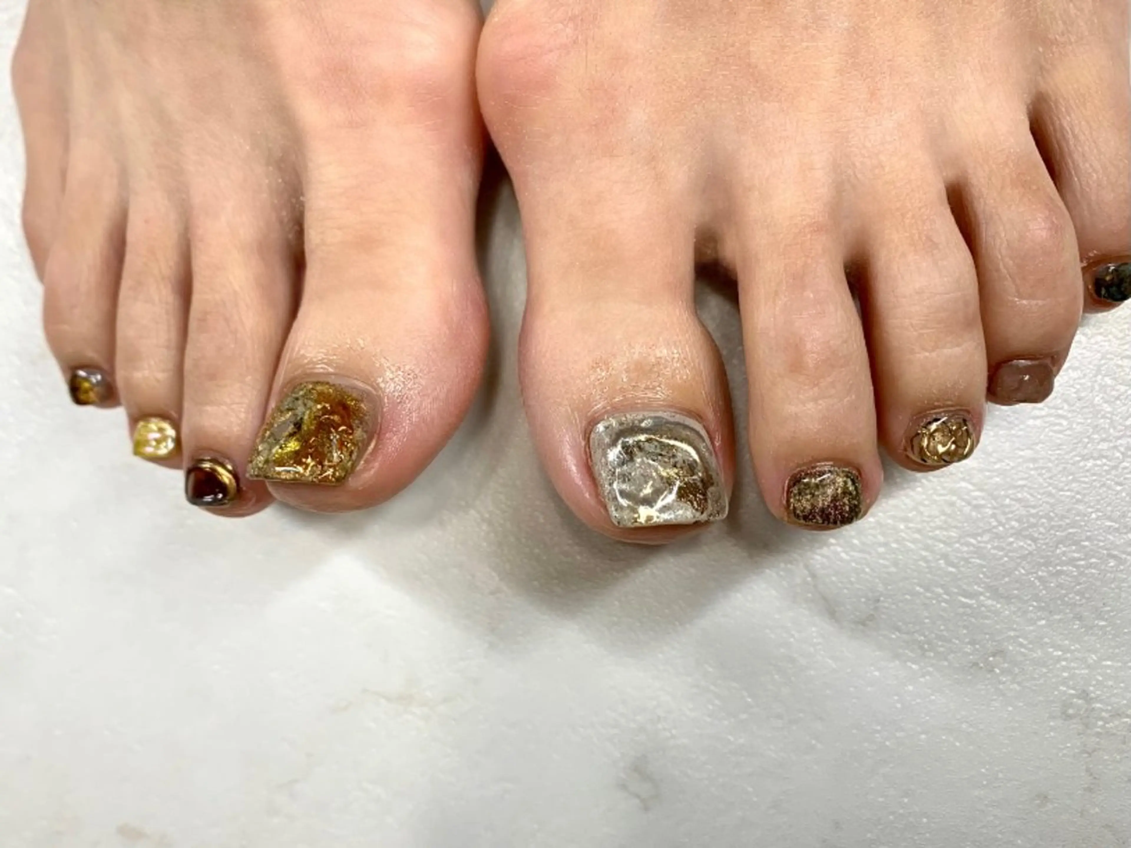 ネイル アートネイル オーロラネイル クリアネイル フットネイル フレンチネイル アトリエ １０３のネイルデザイン