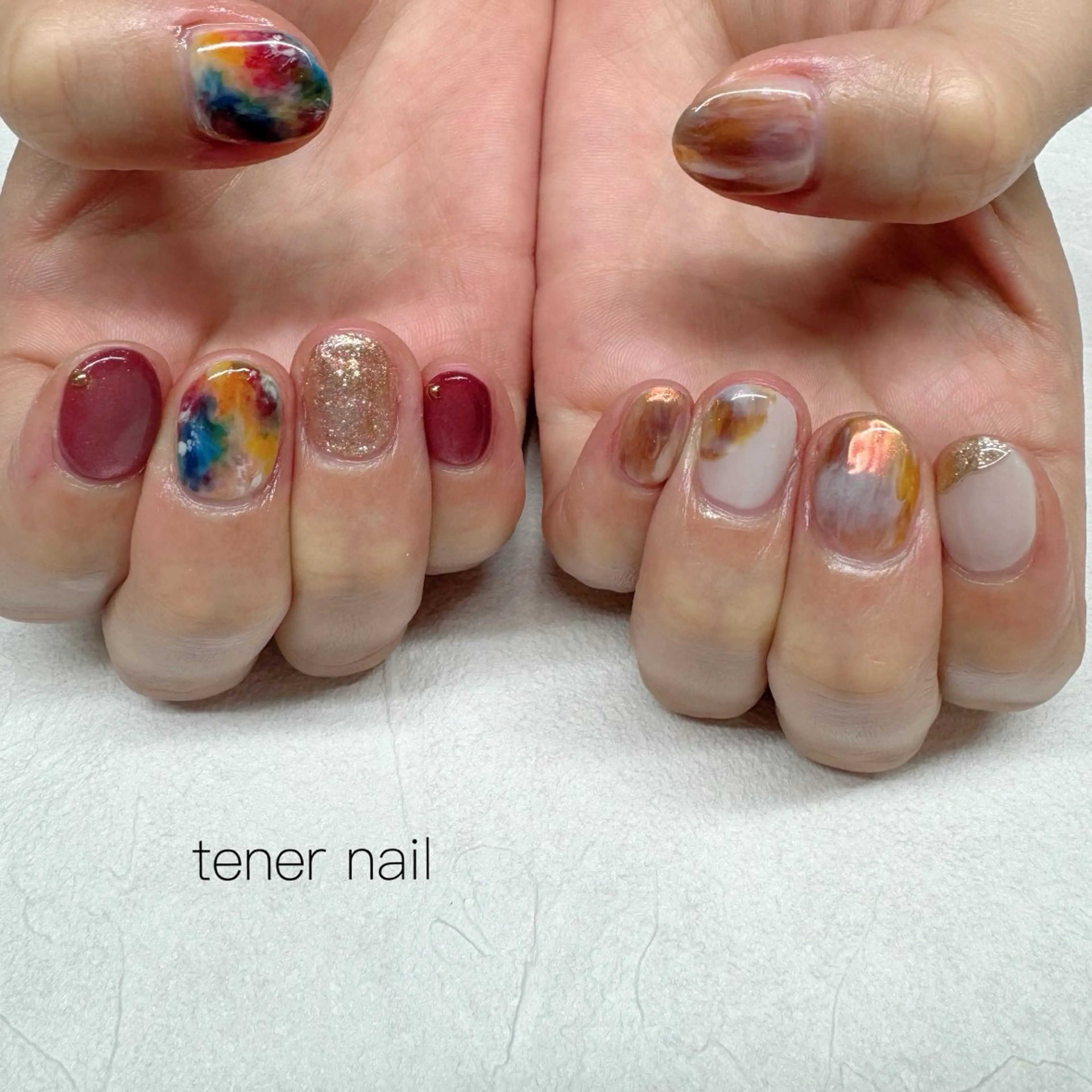ネイル ニュアンスネイル ハンドネイル テネルネイル tener nailのネイルデザイン