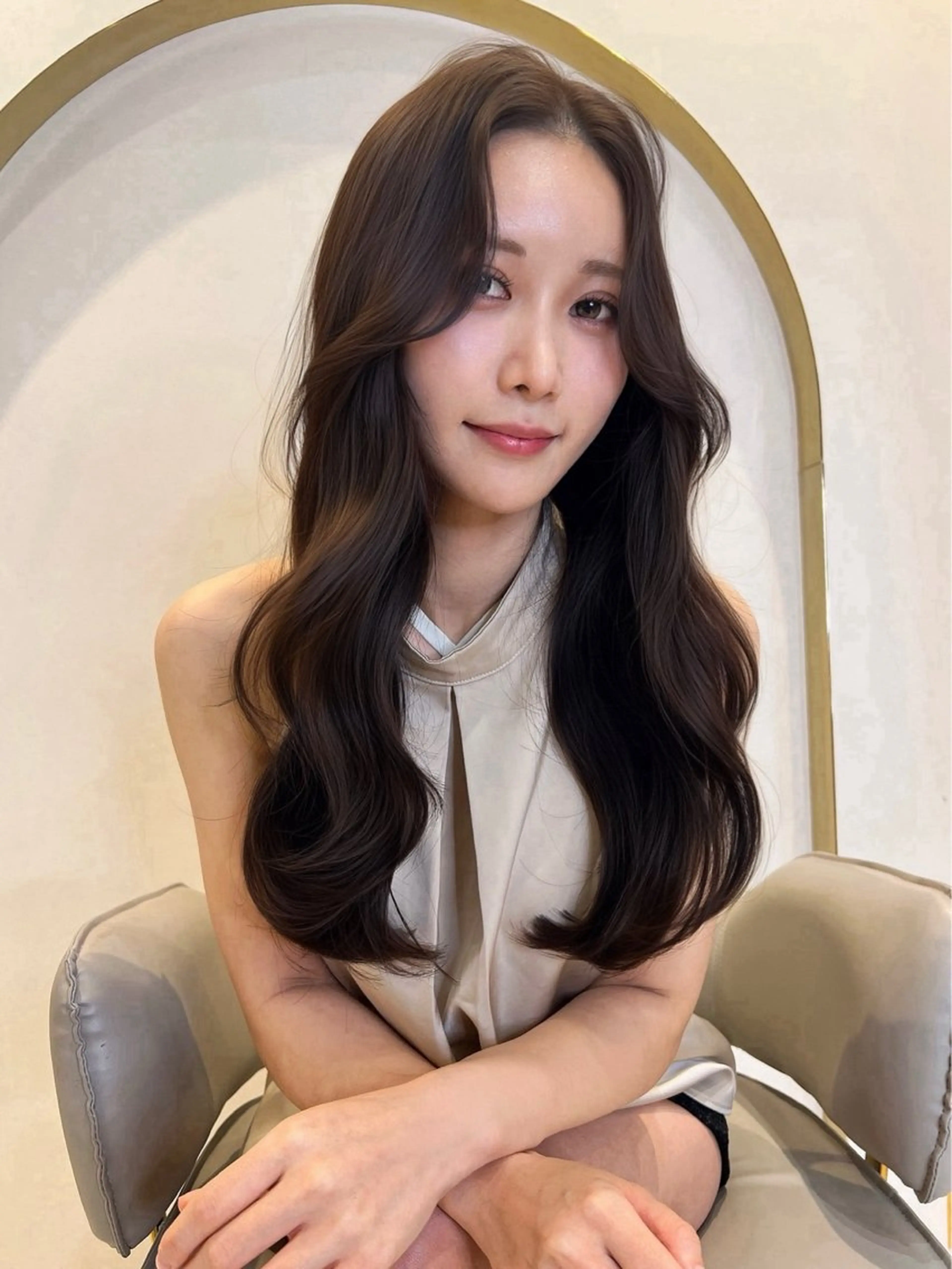 ロング 小田裕也 チャンモリパーマのヘアスタイル