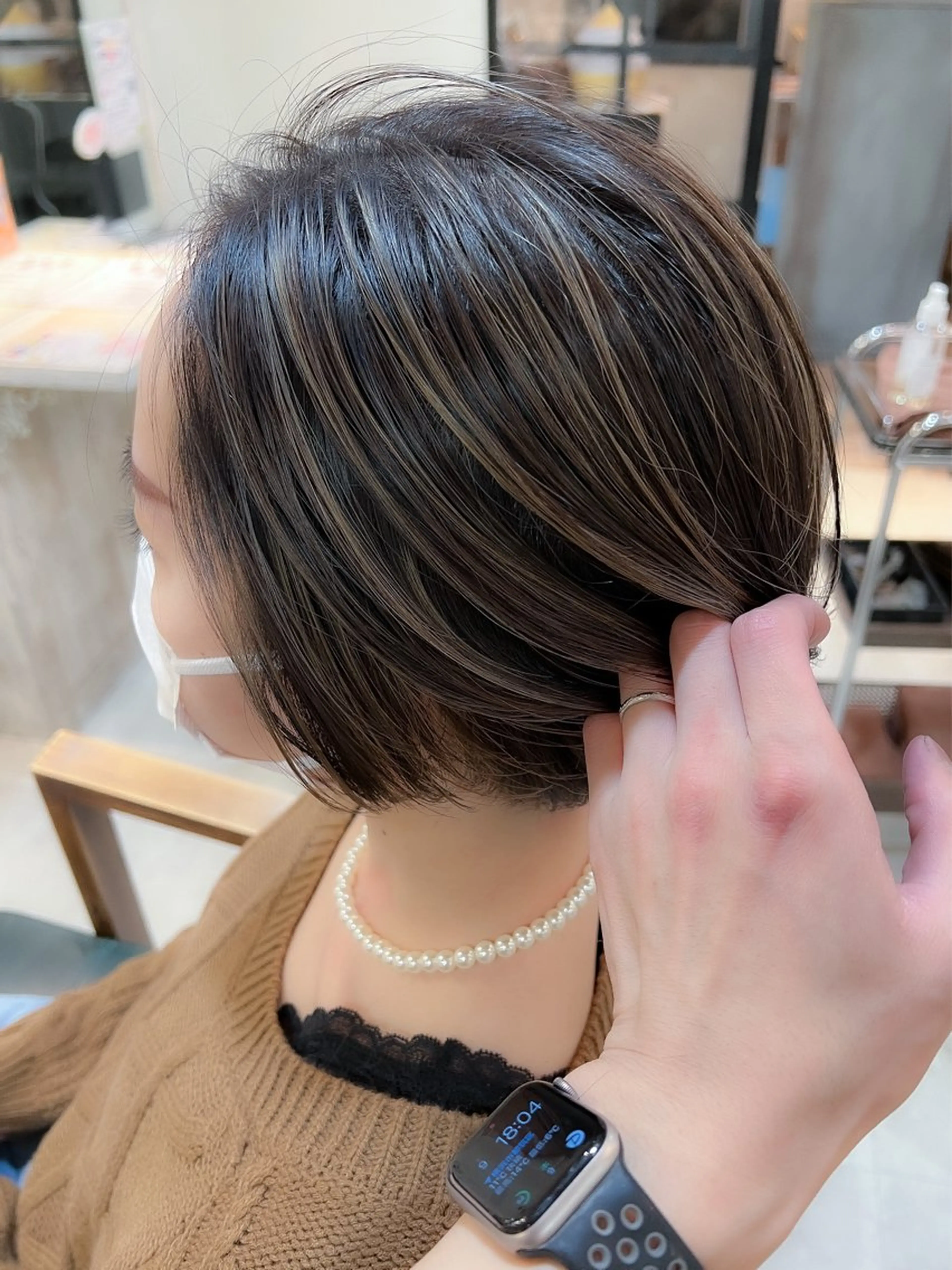 ショート カラー ☘️髪質改善縮毛 ☘️大人ショートのヘアスタイル